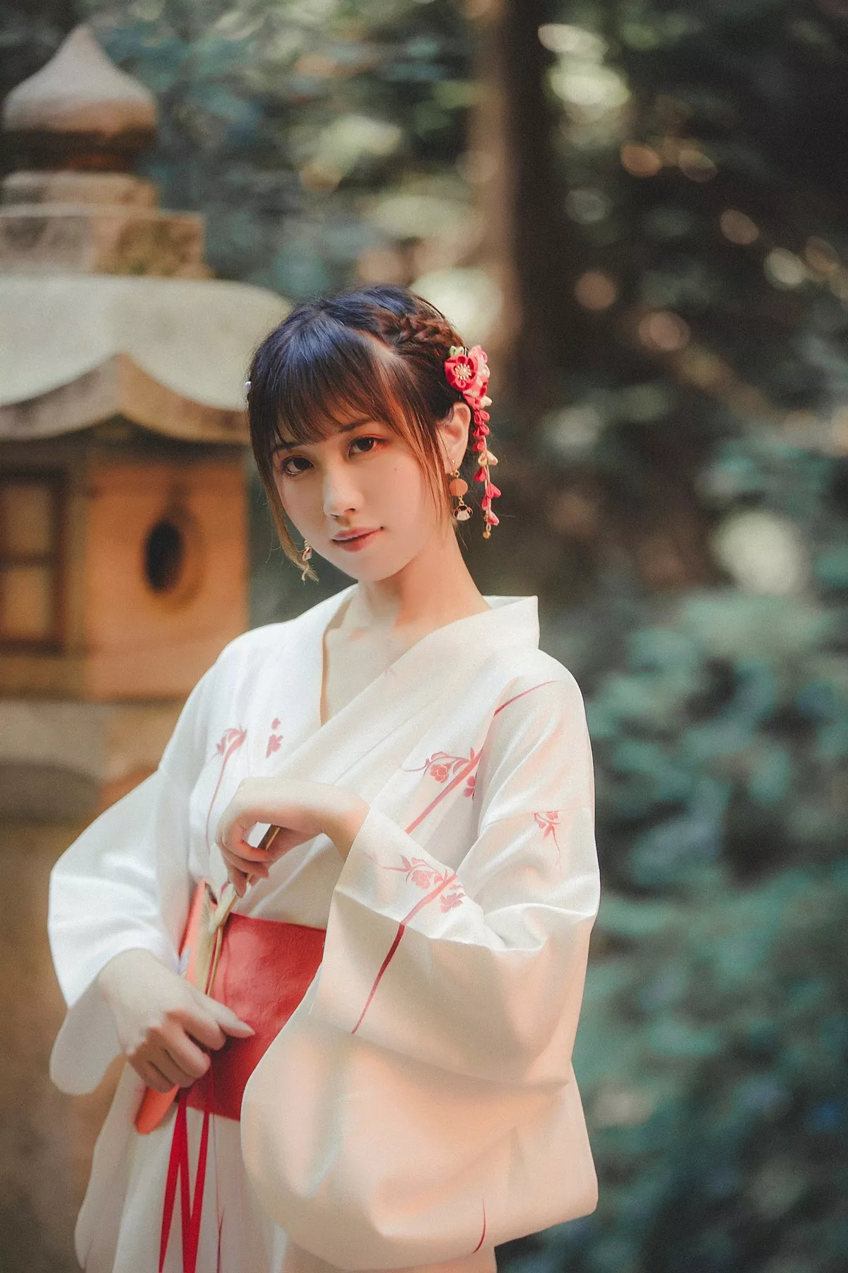 次元少女念雪ww六月间事主题日本旅拍系列户外性感JK制服+和服迷人诱惑写真100P
