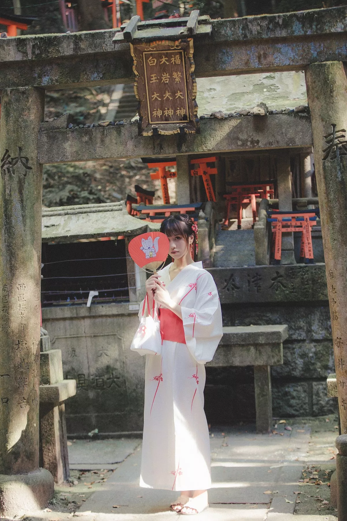 次元少女念雪ww六月间事主题日本旅拍系列户外性感JK制服+和服迷人诱惑写真100P
