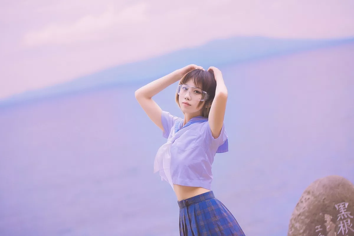 次元少女念雪ww六月间事主题日本旅拍系列户外性感JK制服+和服迷人诱惑写真100P