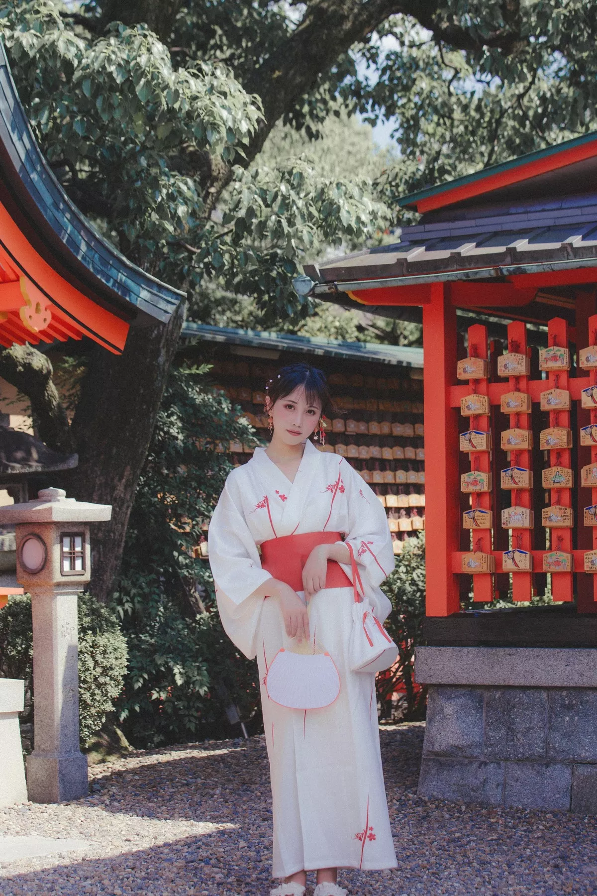 次元少女念雪ww六月间事主题日本旅拍系列户外性感JK制服+和服迷人诱惑写真100P