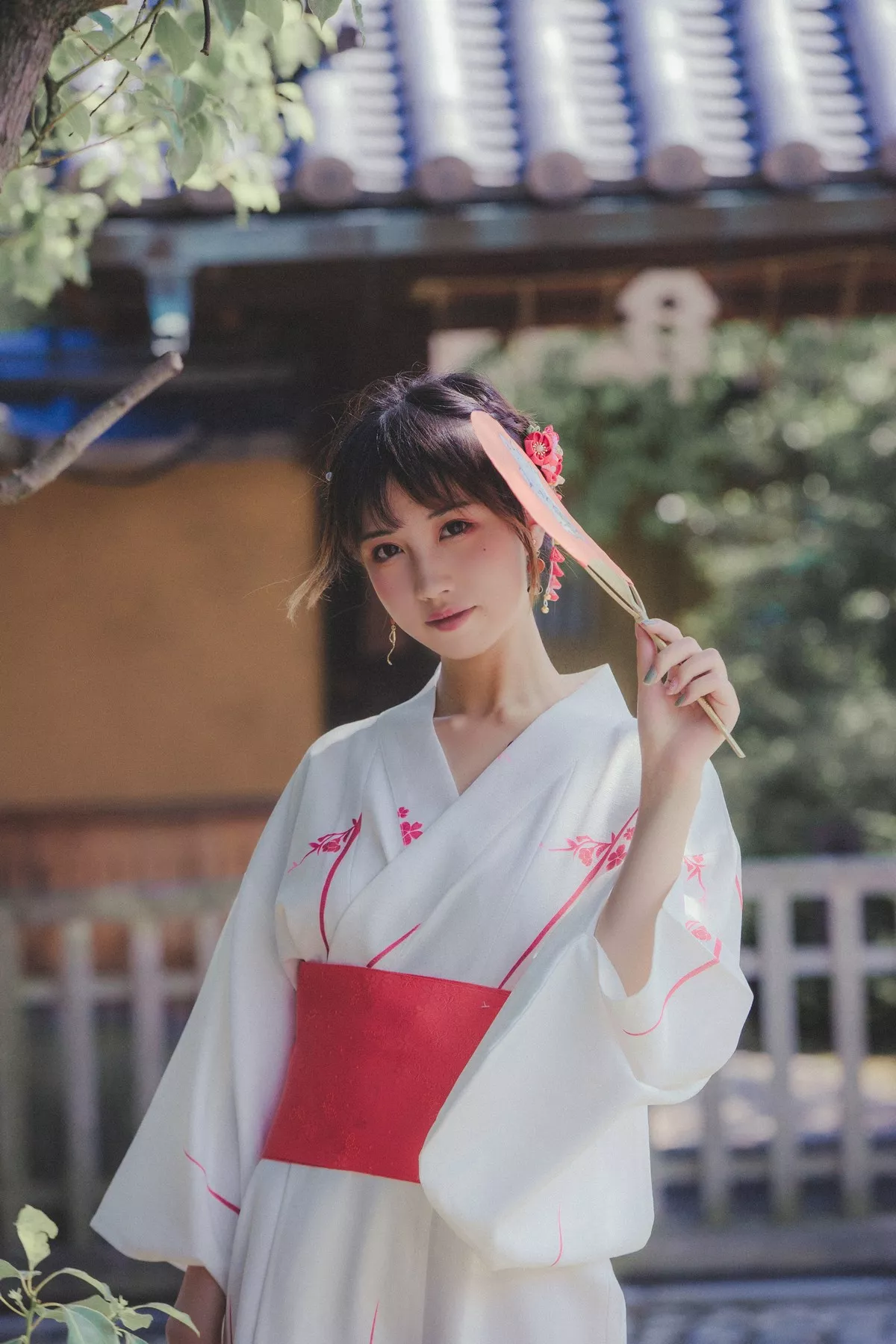 次元少女念雪ww六月间事主题日本旅拍系列户外性感JK制服+和服迷人诱惑写真100P