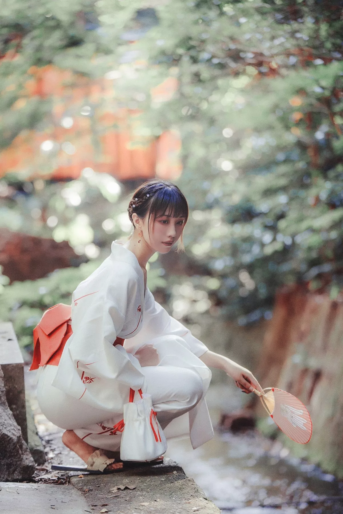 次元少女念雪ww六月间事主题日本旅拍系列户外性感JK制服+和服迷人诱惑写真100P