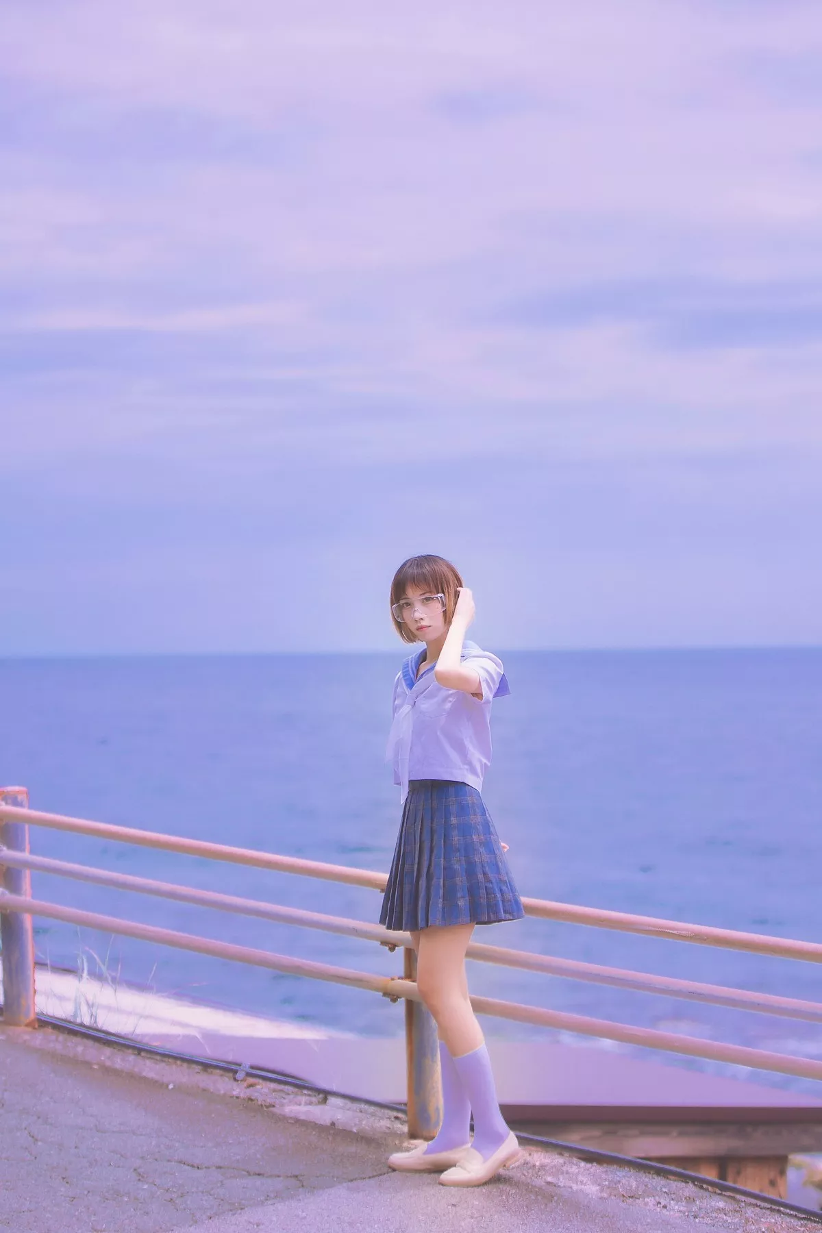 次元少女念雪ww六月间事主题日本旅拍系列户外性感JK制服+和服迷人诱惑写真100P