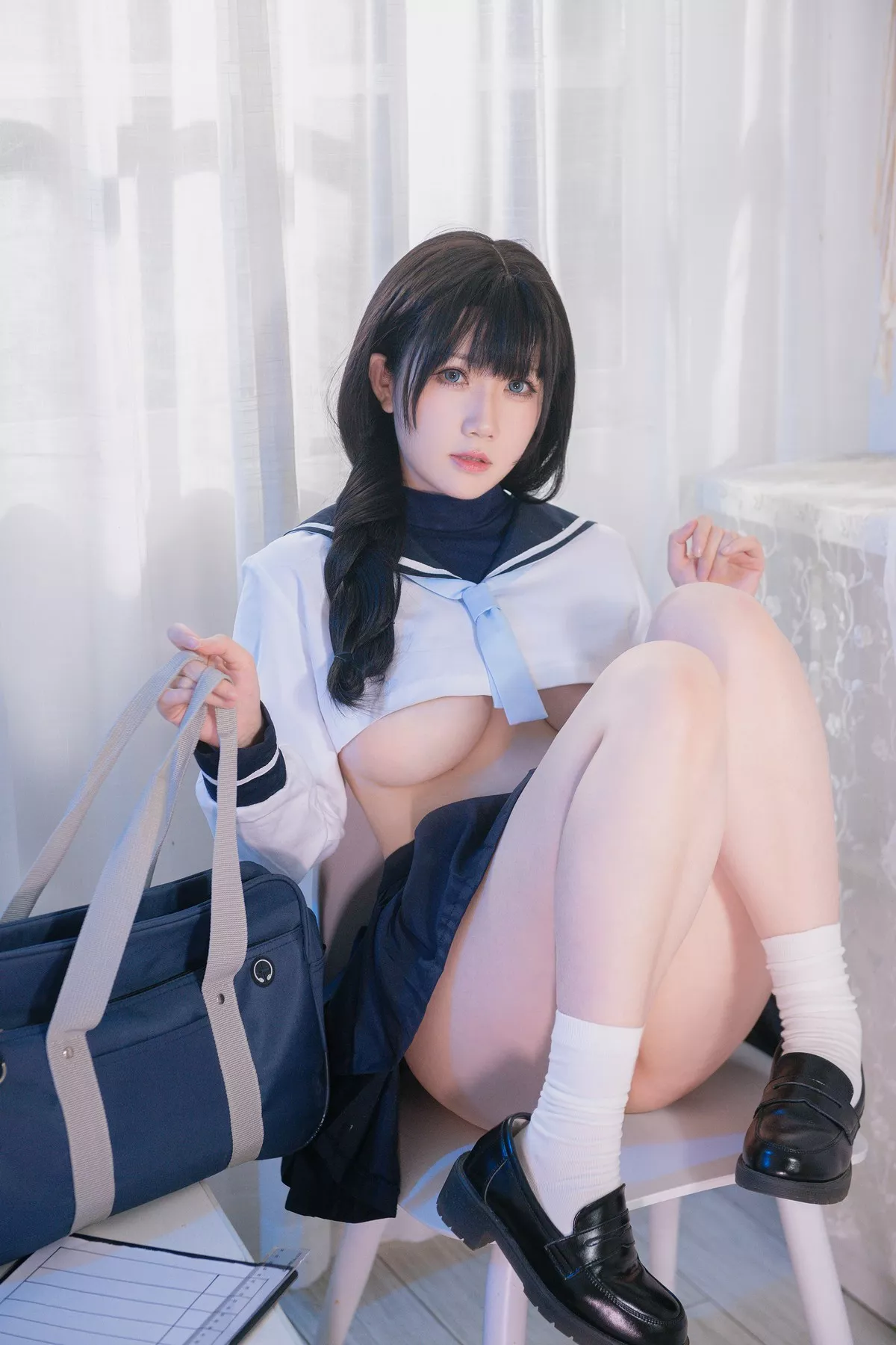 微肉感萌妹是本末末风纪委员主题私房脱学生装露性感三点式内衣撩人诱惑写真32P