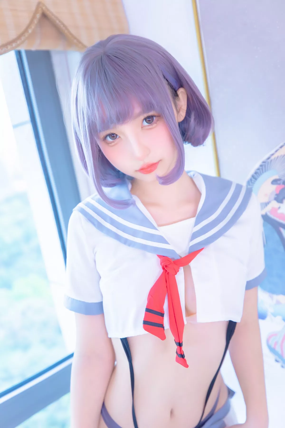 萝莉美女神楽坂真冬灰丝JK主题私房性感超短JK服饰配灰丝袜秀美腿诱惑写真75P
