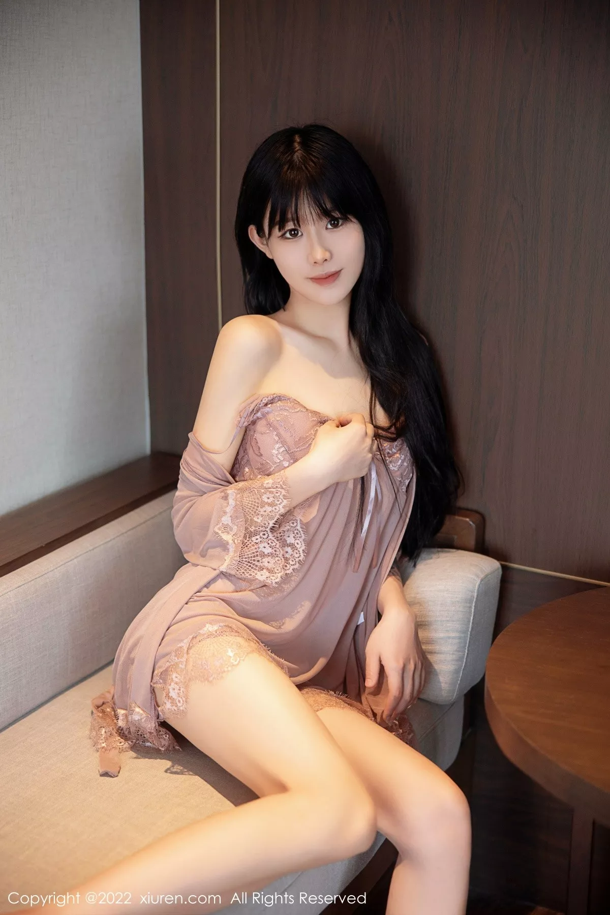 XiuRen第5408期_模特77qiqi私房淡紫睡衣透视秀完美身材性感美腿撩人诱惑写真69P