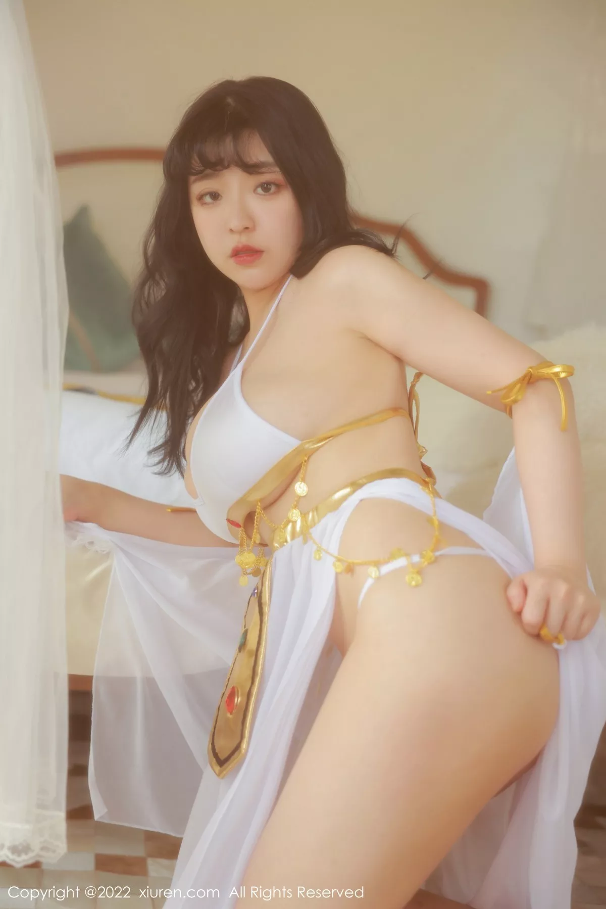 XiuRen第5341期_模特奶酥36E私房性感白色轻透服饰秀丰满身材傲人豪乳诱惑写真51P
