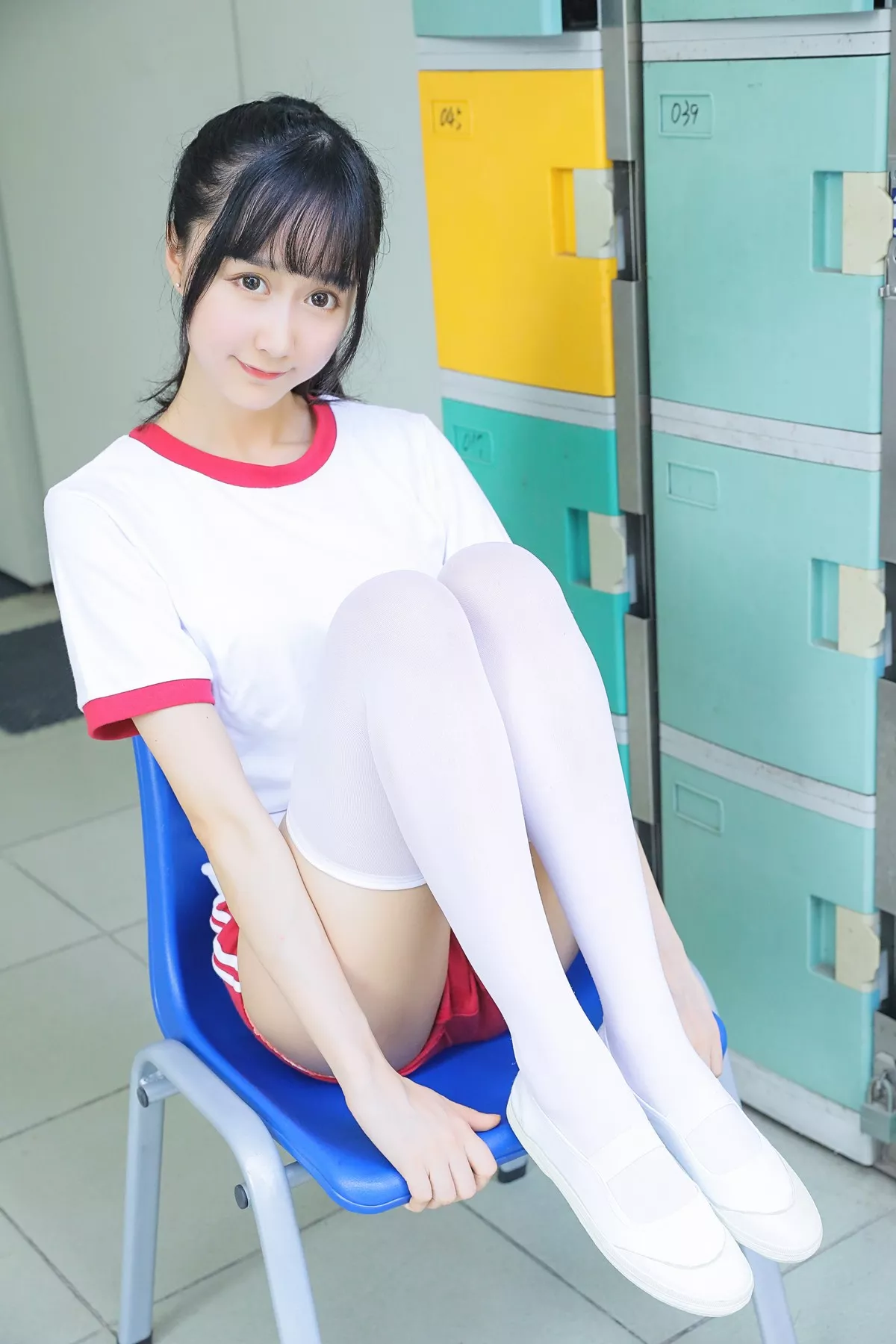 萌系小姐姐木绵绵OwO上体育课啦主题户外性感学妹JK+体育课运动服迷人写真59P