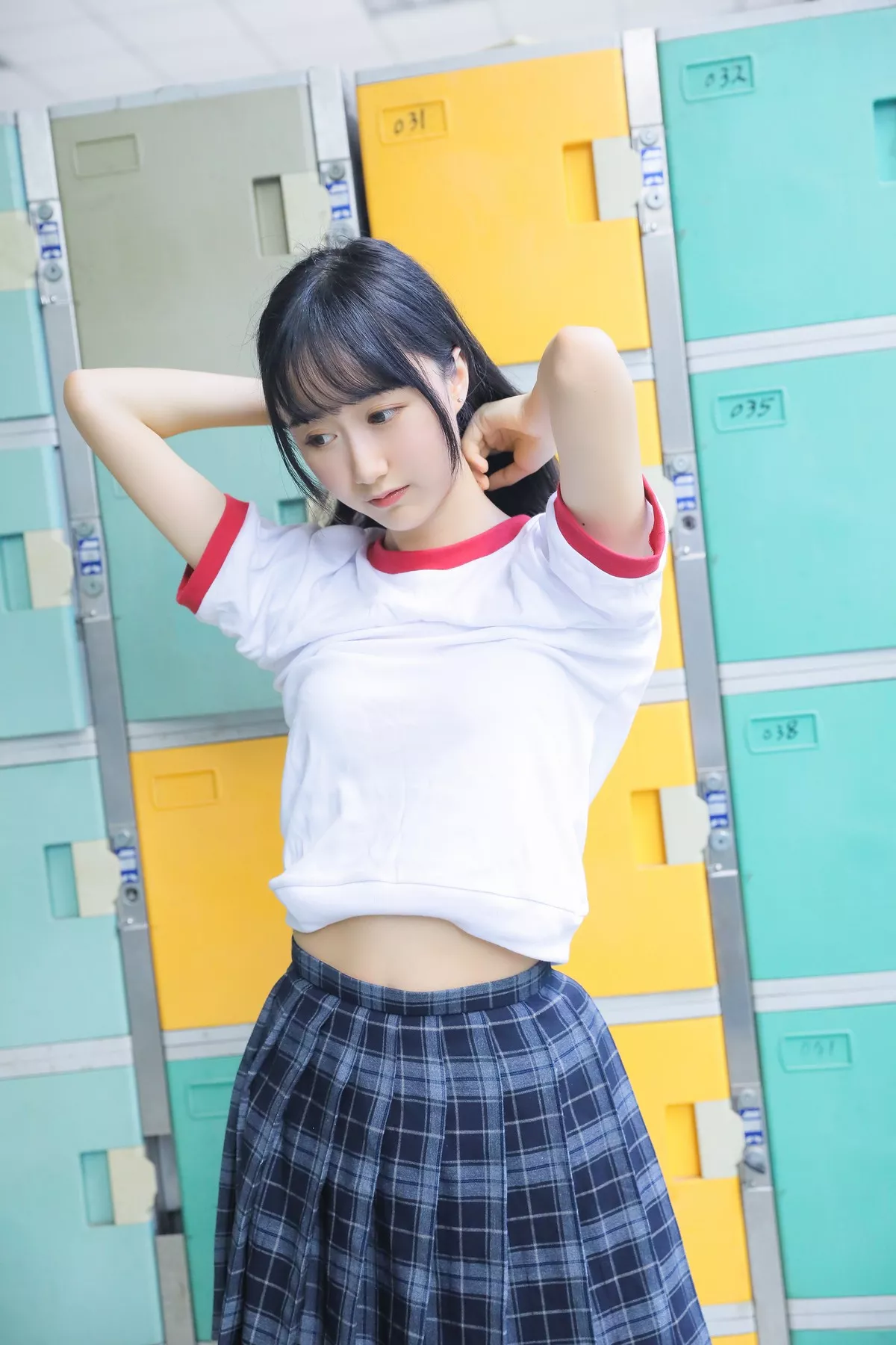 萌系小姐姐木绵绵OwO上体育课啦主题户外性感学妹JK+体育课运动服迷人写真59P