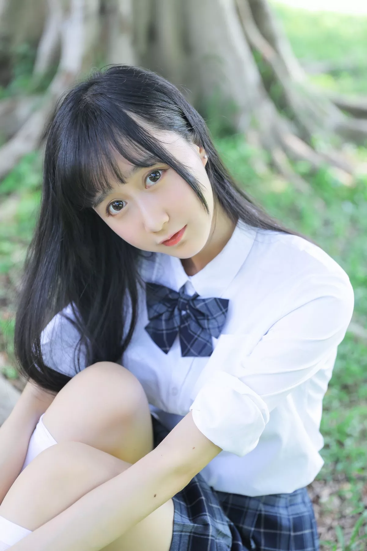 萌系小姐姐木绵绵OwO上体育课啦主题户外性感学妹JK+体育课运动服迷人写真59P