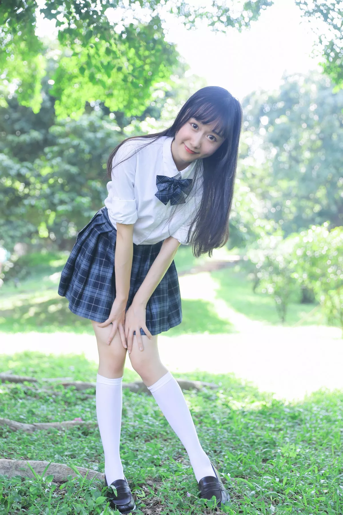 萌系小姐姐木绵绵OwO上体育课啦主题户外性感学妹JK+体育课运动服迷人写真59P