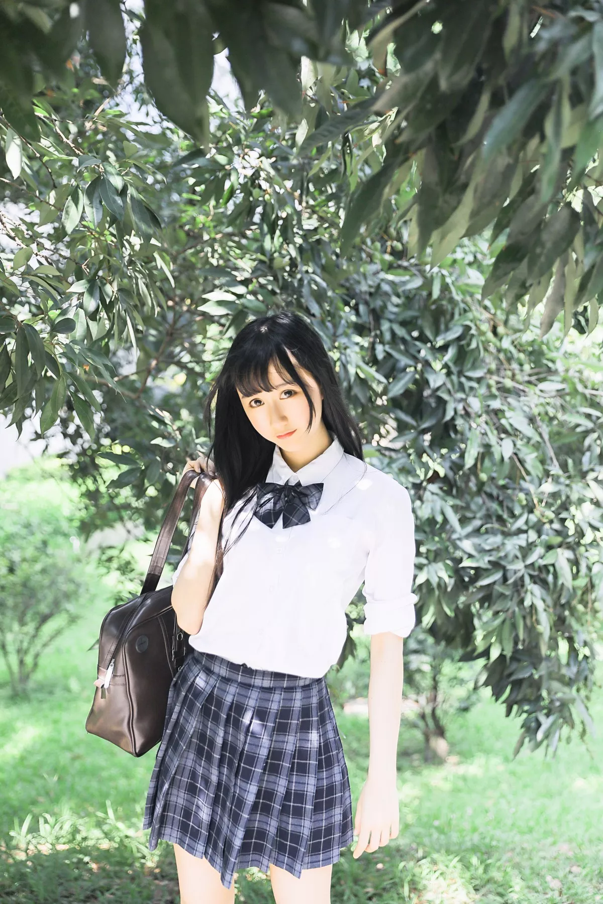 萌系小姐姐木绵绵OwO上体育课啦主题户外性感学妹JK+体育课运动服迷人写真59P