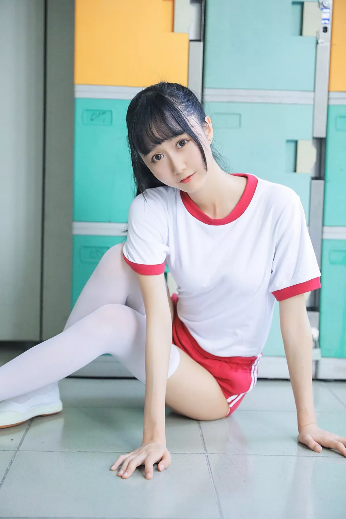 萌系小姐姐木绵绵OwO上体育课啦主题户外性感学妹JK+体育课运动服迷人写真59P