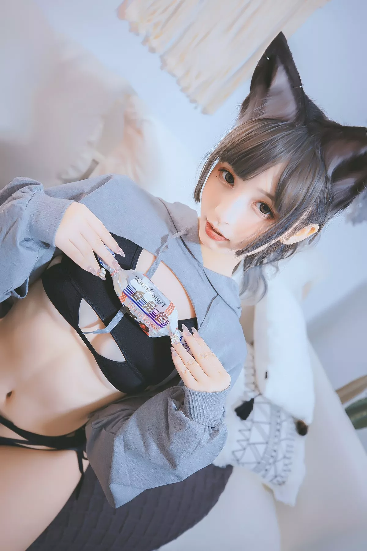萝莉美女神楽板真冬狼妹&兔娘主题私房性感服饰系列秀完美身材迷人诱惑写真150P