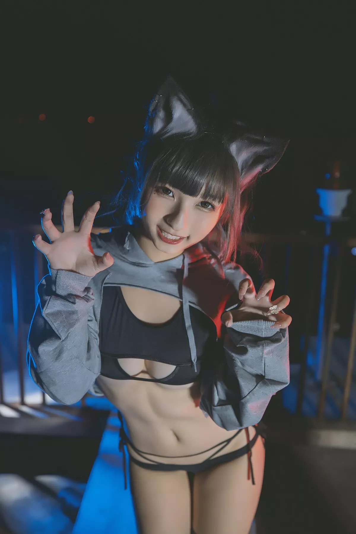 萝莉美女神楽板真冬狼妹&兔娘主题私房性感服饰系列秀完美身材迷人诱惑写真150P