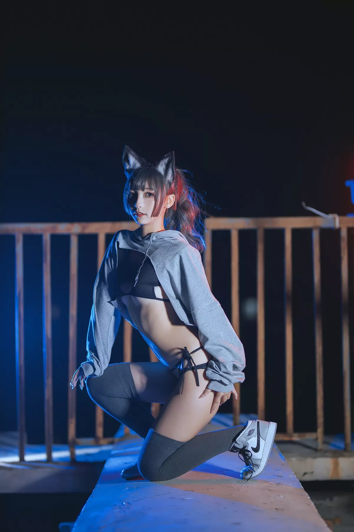 萝莉美女神楽板真冬狼妹&兔娘主题私房性感服饰系列秀完美身材迷人诱惑写真150P