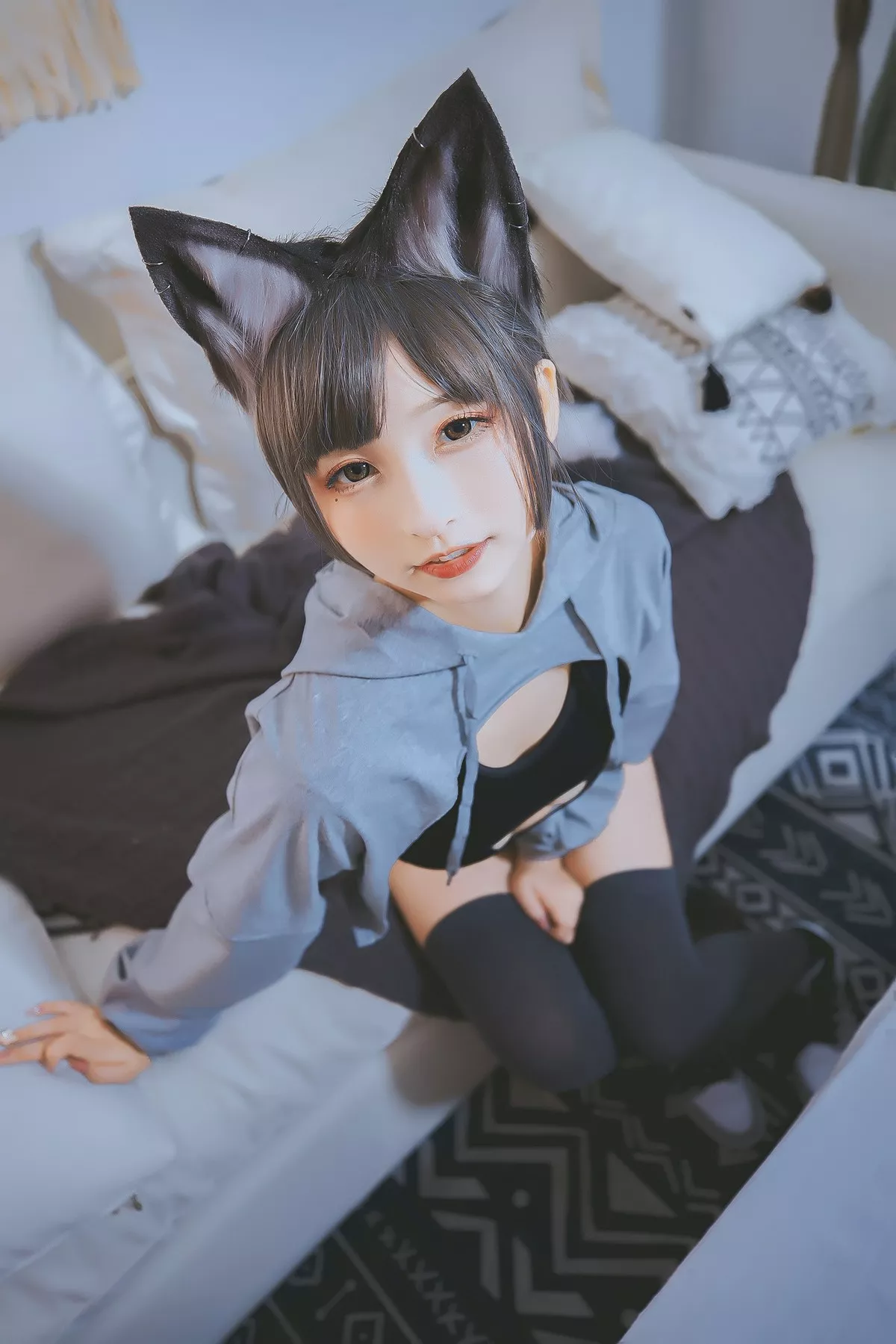 萝莉美女神楽板真冬狼妹&兔娘主题私房性感服饰系列秀完美身材迷人诱惑写真150P