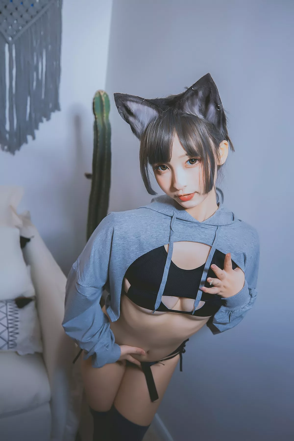萝莉美女神楽板真冬狼妹&兔娘主题私房性感服饰系列秀完美身材迷人诱惑写真150P