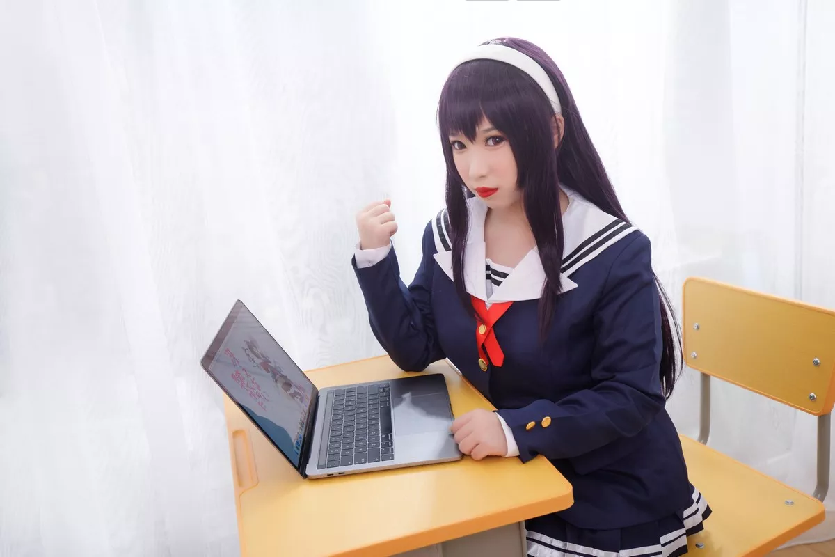 网络美女胡桃猫Kurumineko学姐主题私房脱性感学生制服露豪乳翘臀极致诱惑写真187P