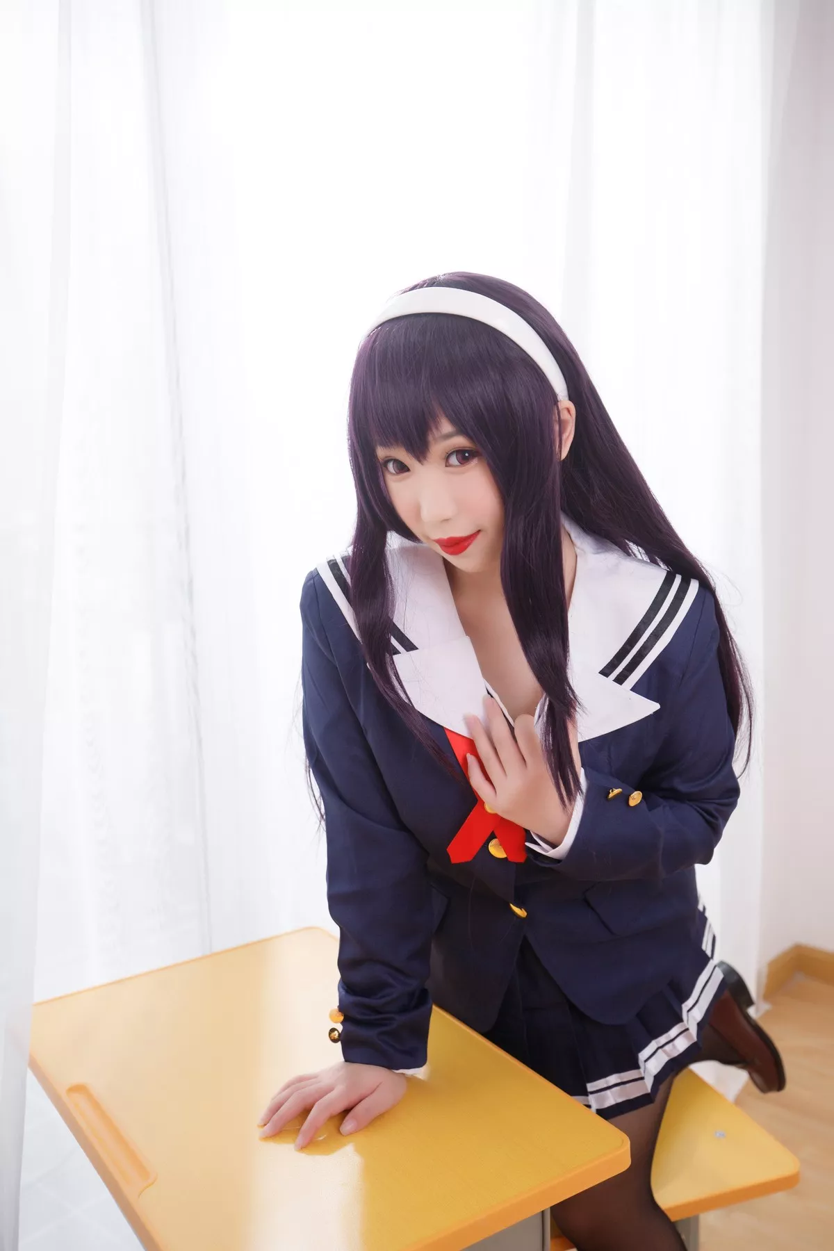网络美女胡桃猫Kurumineko学姐主题私房脱性感学生制服露豪乳翘臀极致诱惑写真187P