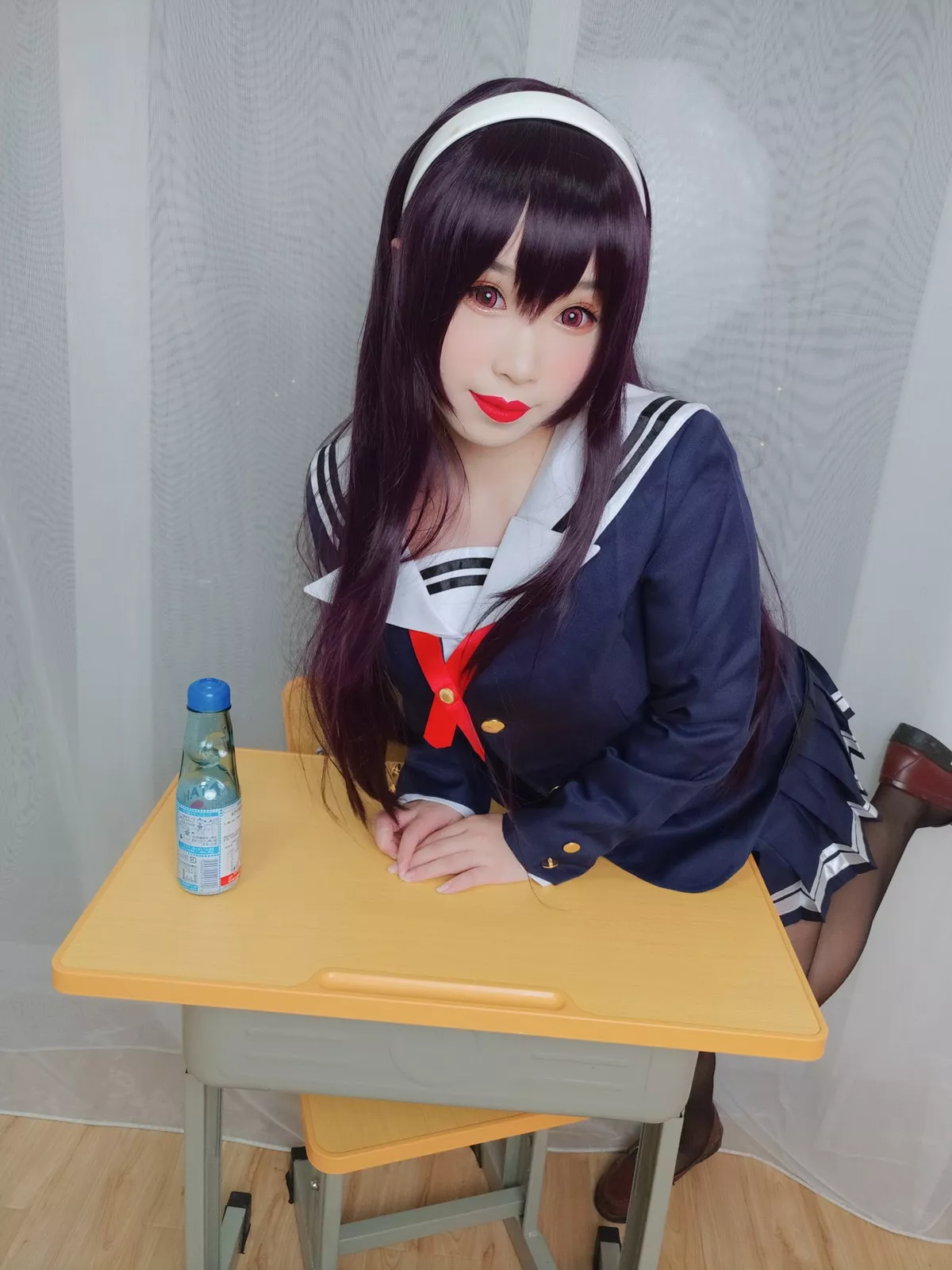 网络美女胡桃猫Kurumineko学姐主题私房脱性感学生制服露豪乳翘臀极致诱惑写真187P