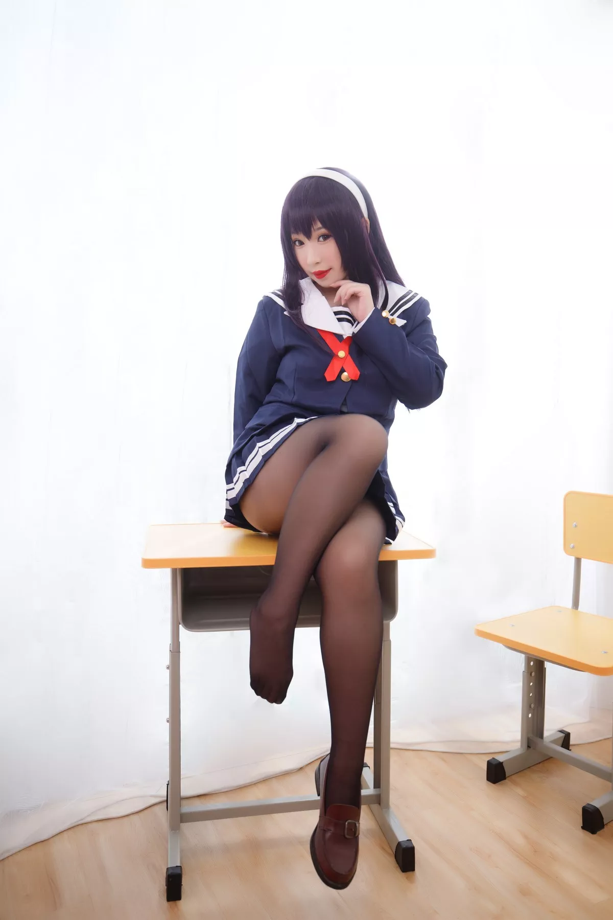 网络美女胡桃猫Kurumineko学姐主题私房脱性感学生制服露豪乳翘臀极致诱惑写真187P