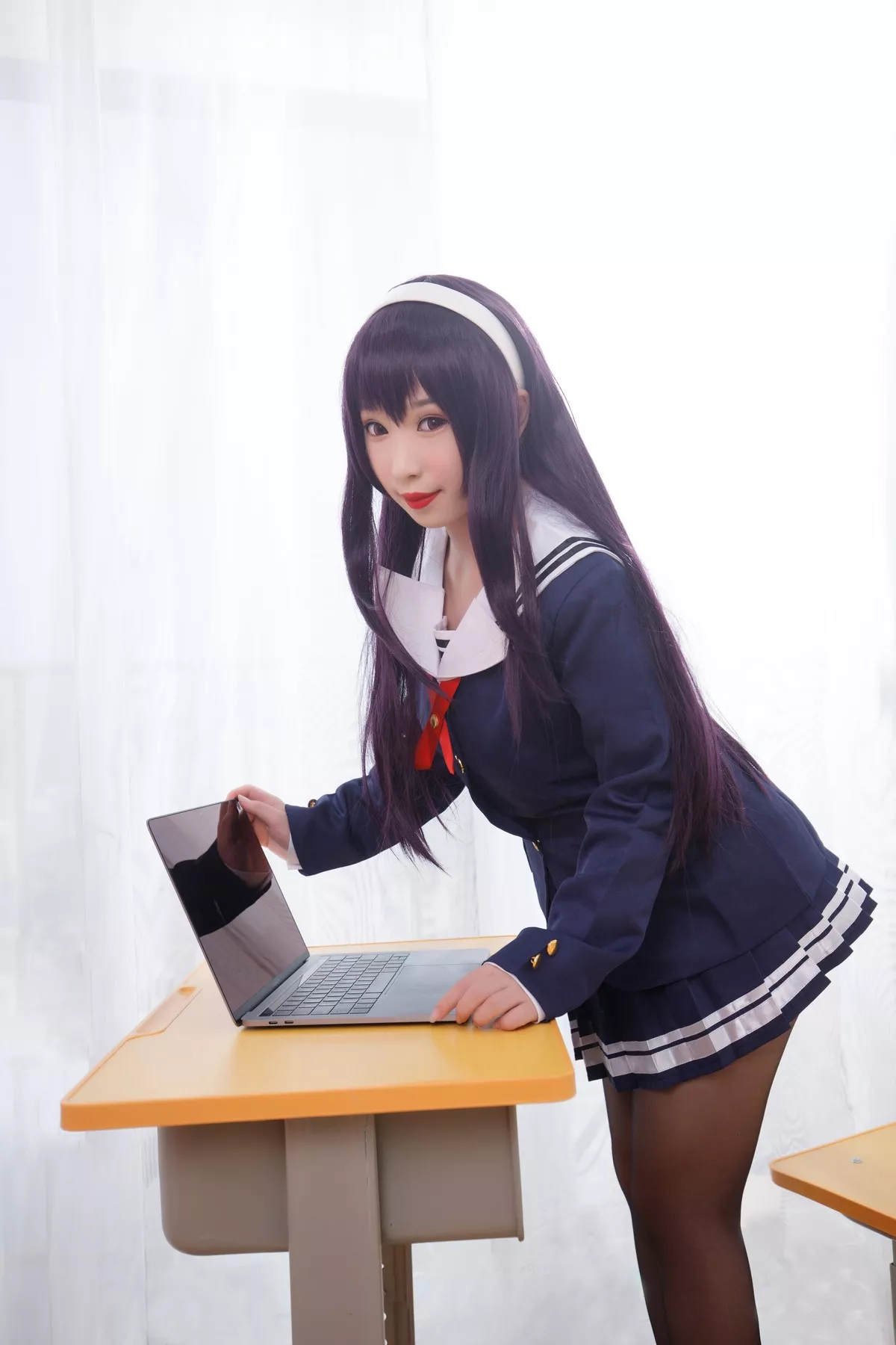 网络美女胡桃猫Kurumineko学姐主题私房脱性感学生制服露豪乳翘臀极致诱惑写真187P