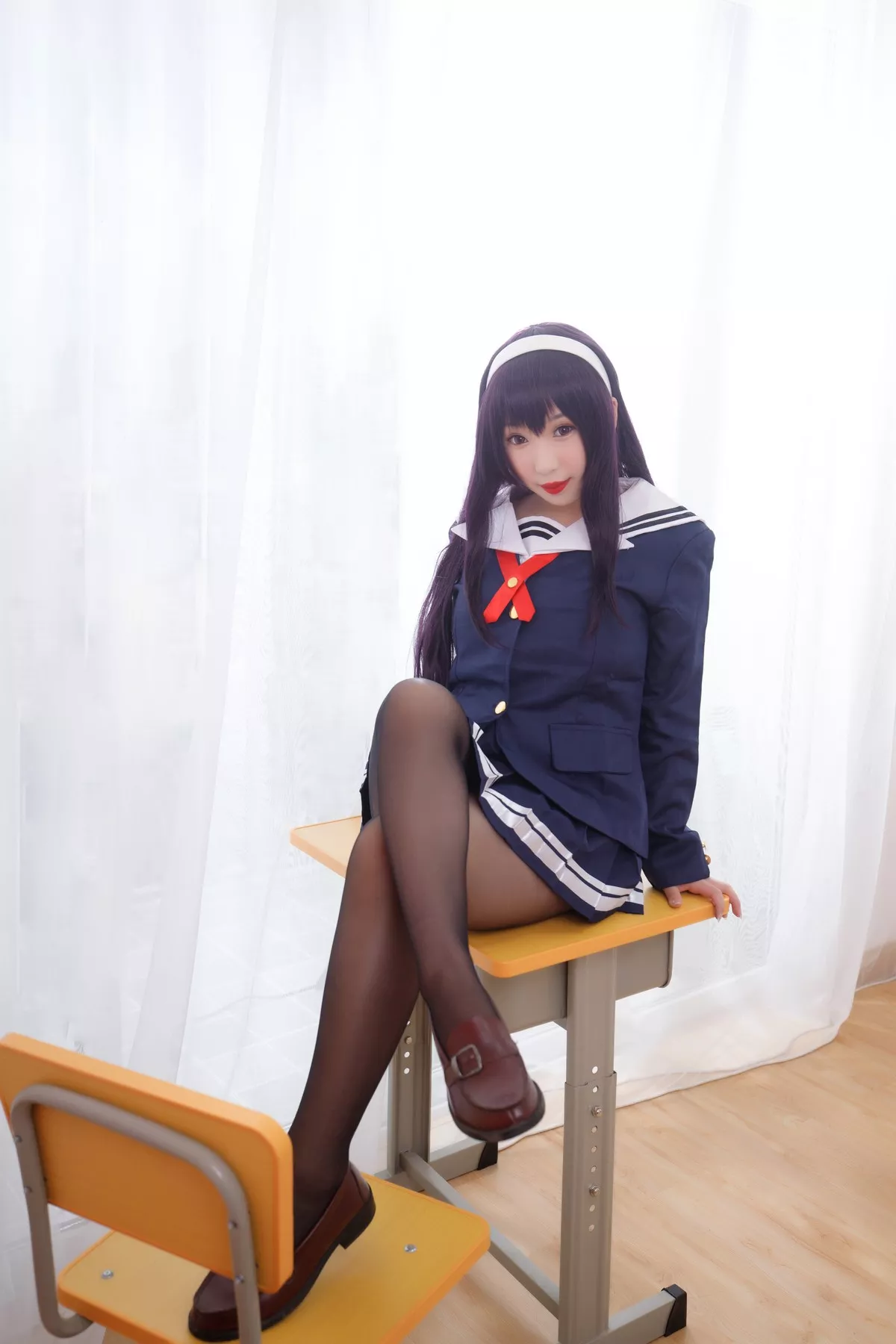 网络美女胡桃猫Kurumineko学姐主题私房脱性感学生制服露豪乳翘臀极致诱惑写真187P