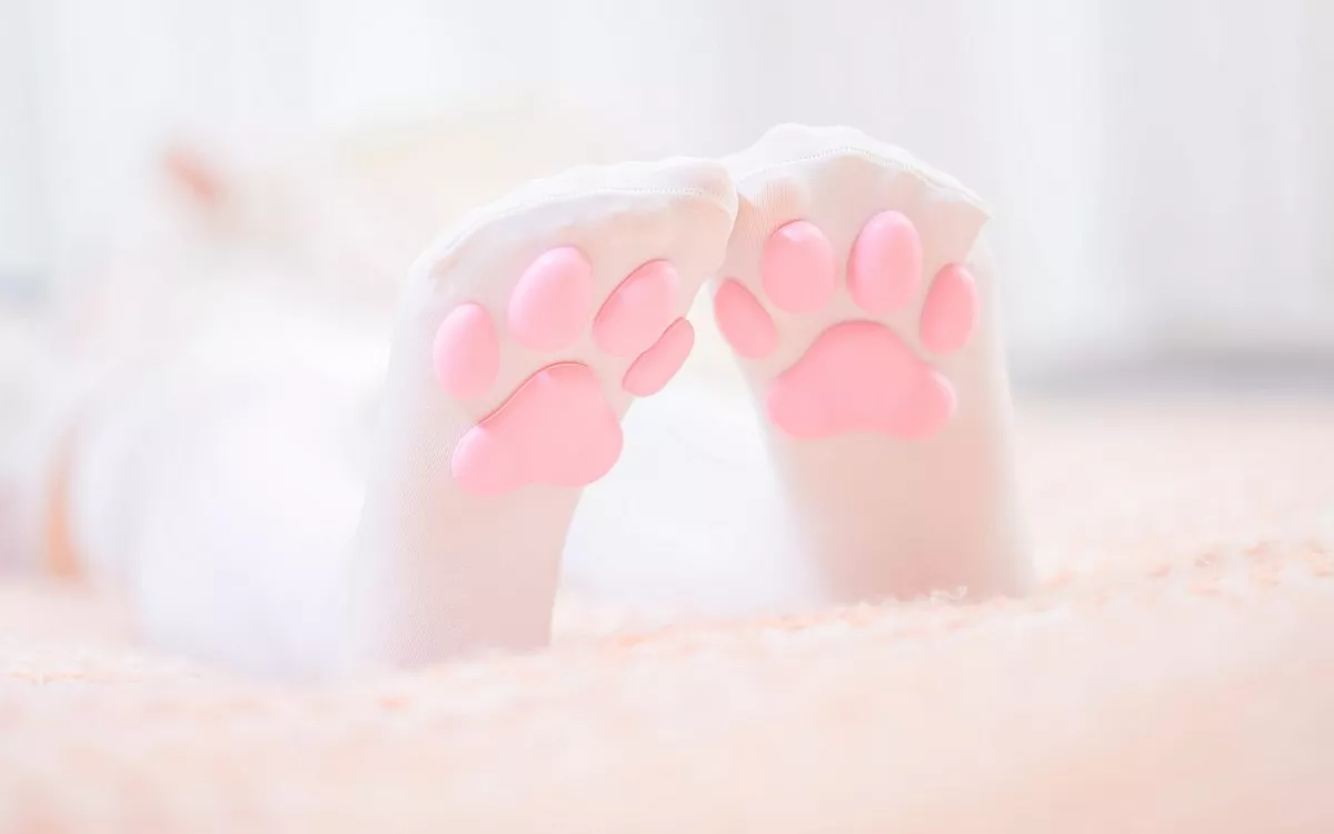 萝莉美女神楽板真冬猫脚女仆主题性感薄透睡衣露白色蕾丝内衣完美诱惑写真150P