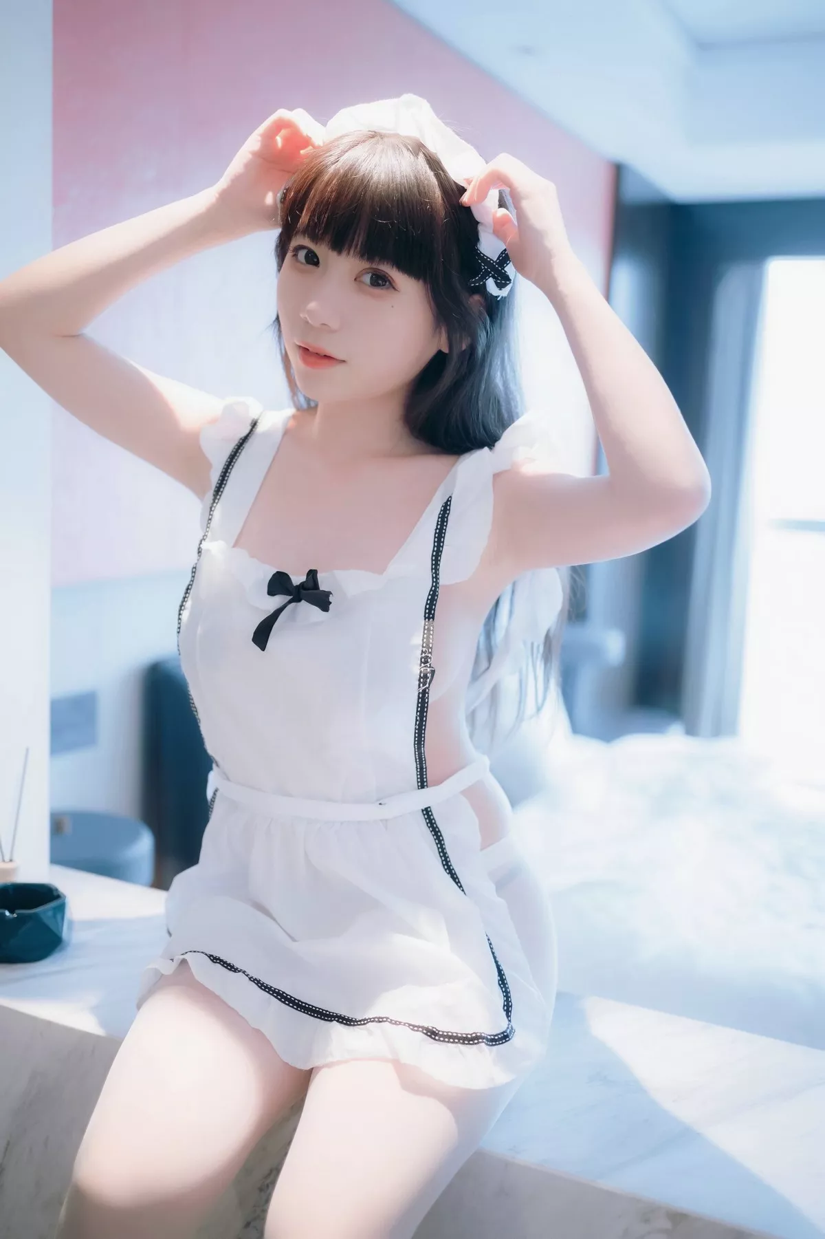 网络美女Usejan小厨娘主题私房浴室性感真空服饰半露豪乳遮点湿身诱惑写真46P