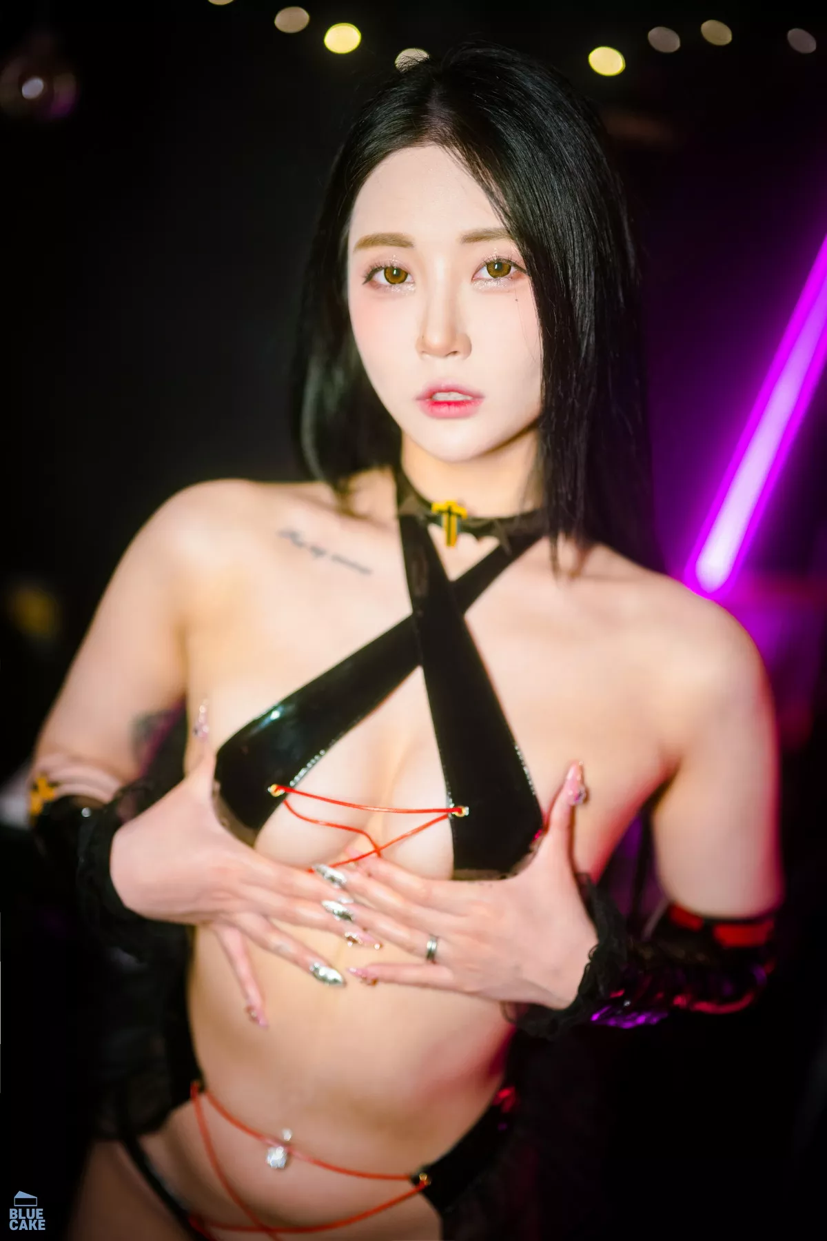 韩国机构[BLUECAKE]_模特Bomi-POP Star主题性感皮质内衣+豹纹内衣诱惑写真109P