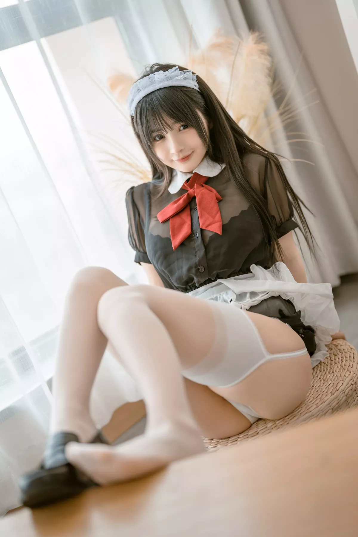 网络美女桜井宁宁可爱的女仆主题私房浴室脱女仆装露傲人豪乳遮点极致诱惑写真77P