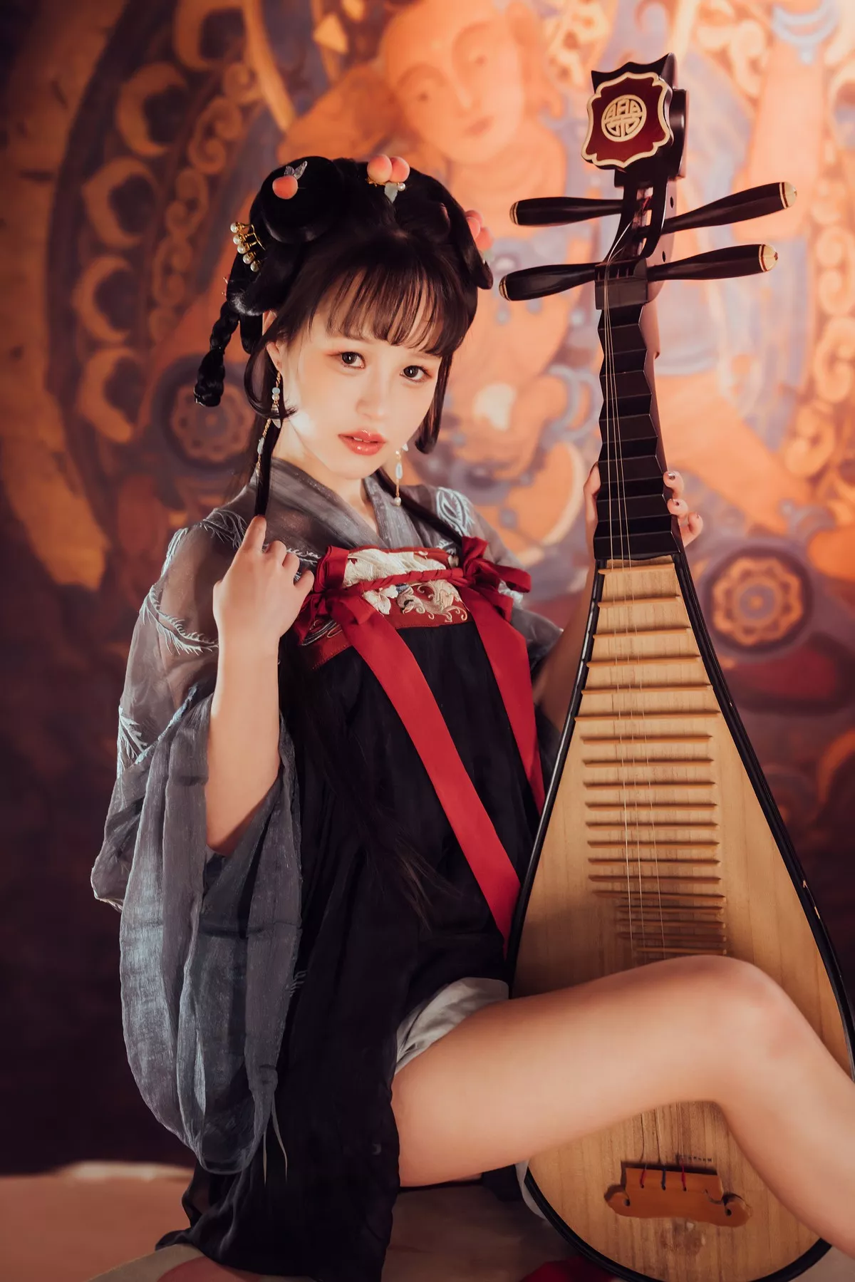 网络美少女晕崽Zz小琵琶精主题私房日系古典风脱性感服饰露火辣身材诱惑写真100P