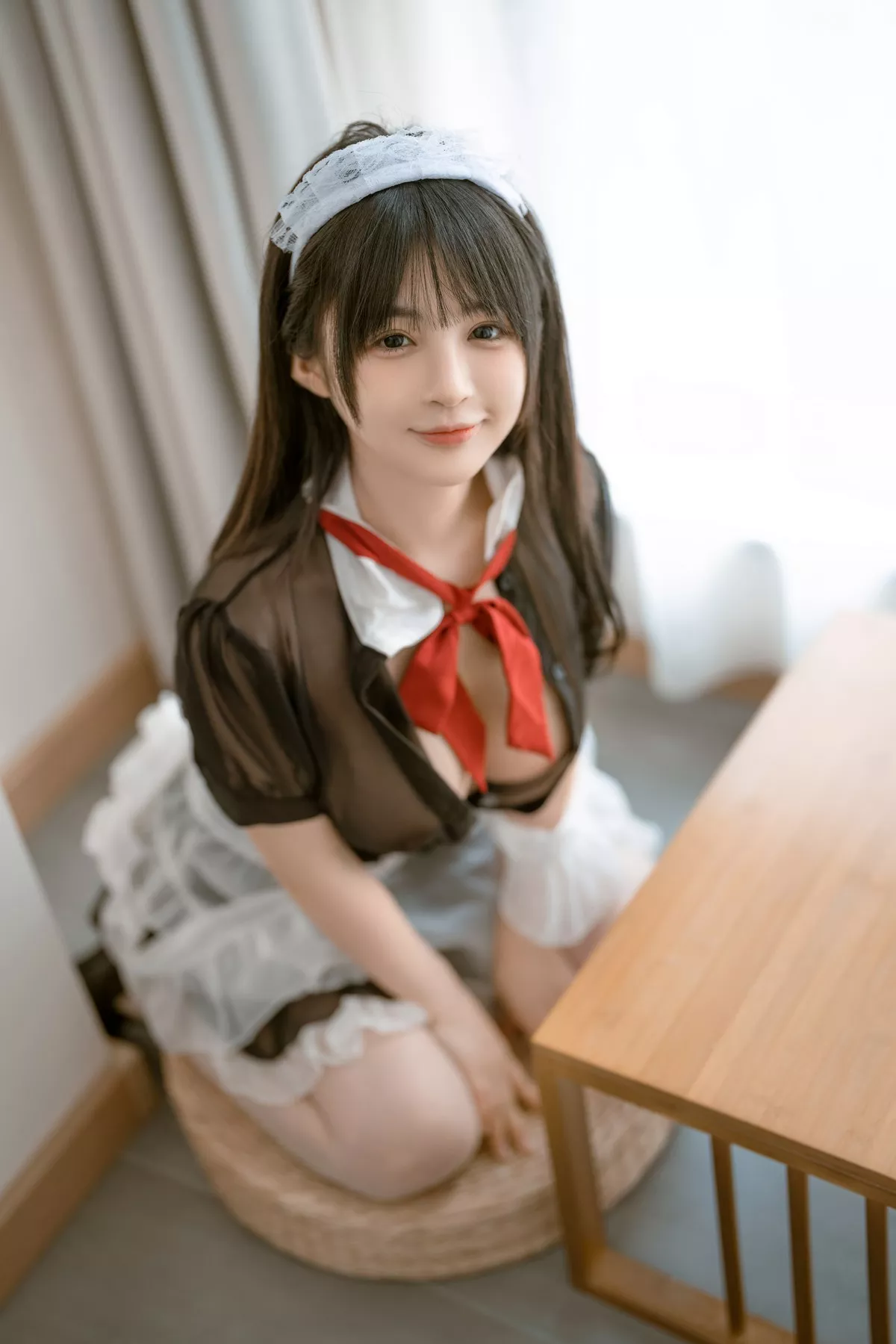 网络美女桜井宁宁可爱的女仆主题私房浴室脱女仆装露傲人豪乳遮点极致诱惑写真77P