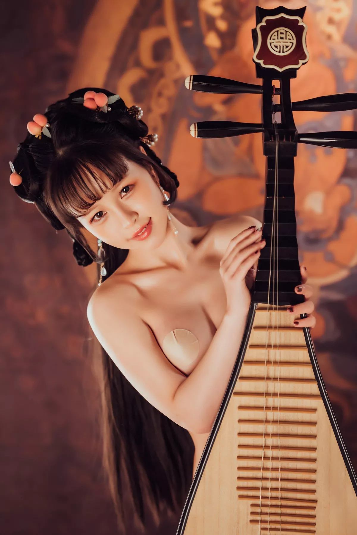 网络美少女晕崽Zz小琵琶精主题私房日系古典风脱性感服饰露火辣身材诱惑写真100P