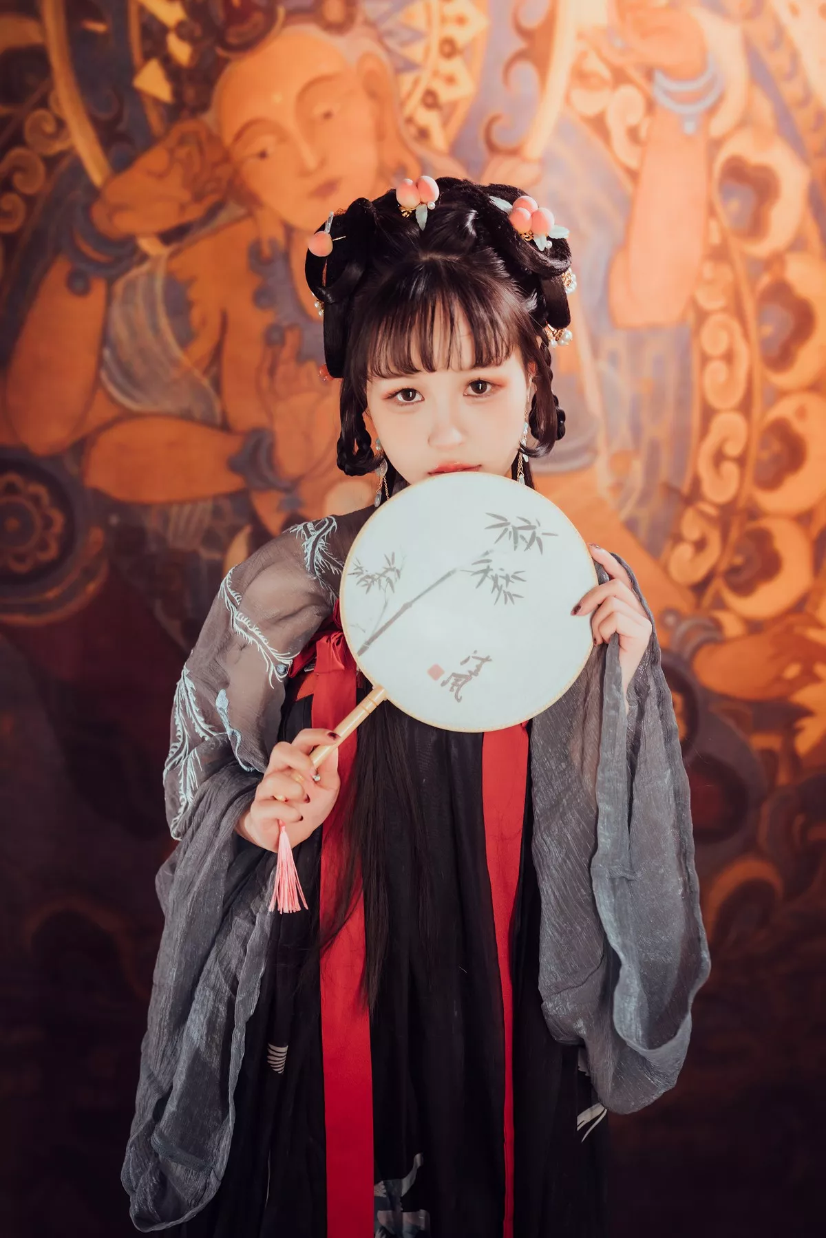 网络美少女晕崽Zz小琵琶精主题私房日系古典风脱性感服饰露火辣身材诱惑写真100P