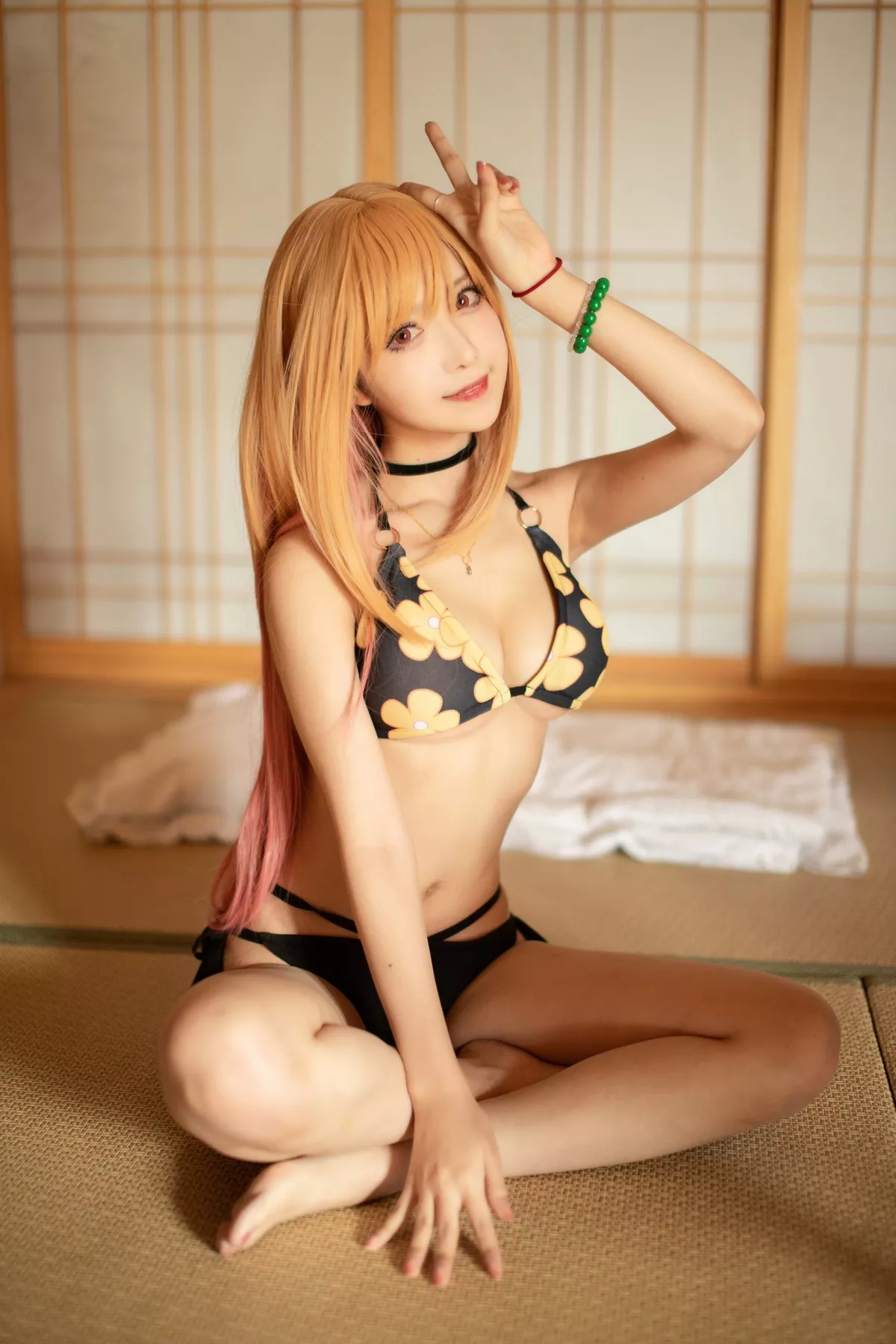 网络美女Shika小鹿鹿喜多川海梦泳装主题私房性感比基尼秀完美身材诱惑写真42P