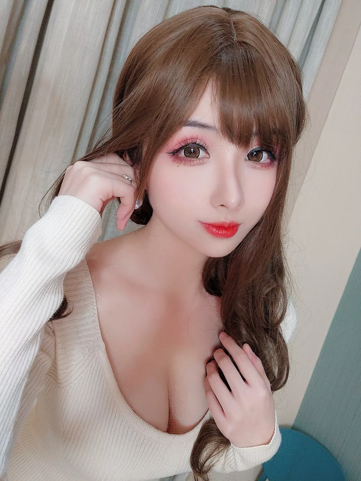 网络美女rioko凉凉子睡着了主题私房床上性感灰色蕾丝内衣秀惹火身材诱惑写真45P