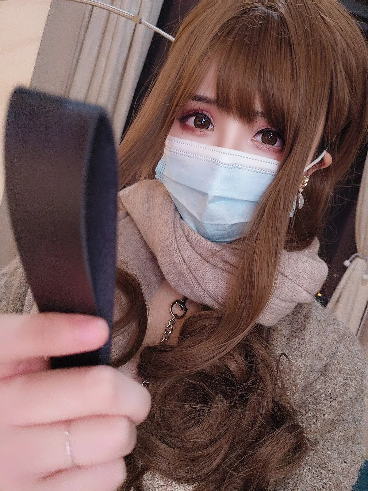 网络美女rioko凉凉子睡着了主题私房床上性感灰色蕾丝内衣秀惹火身材诱惑写真45P