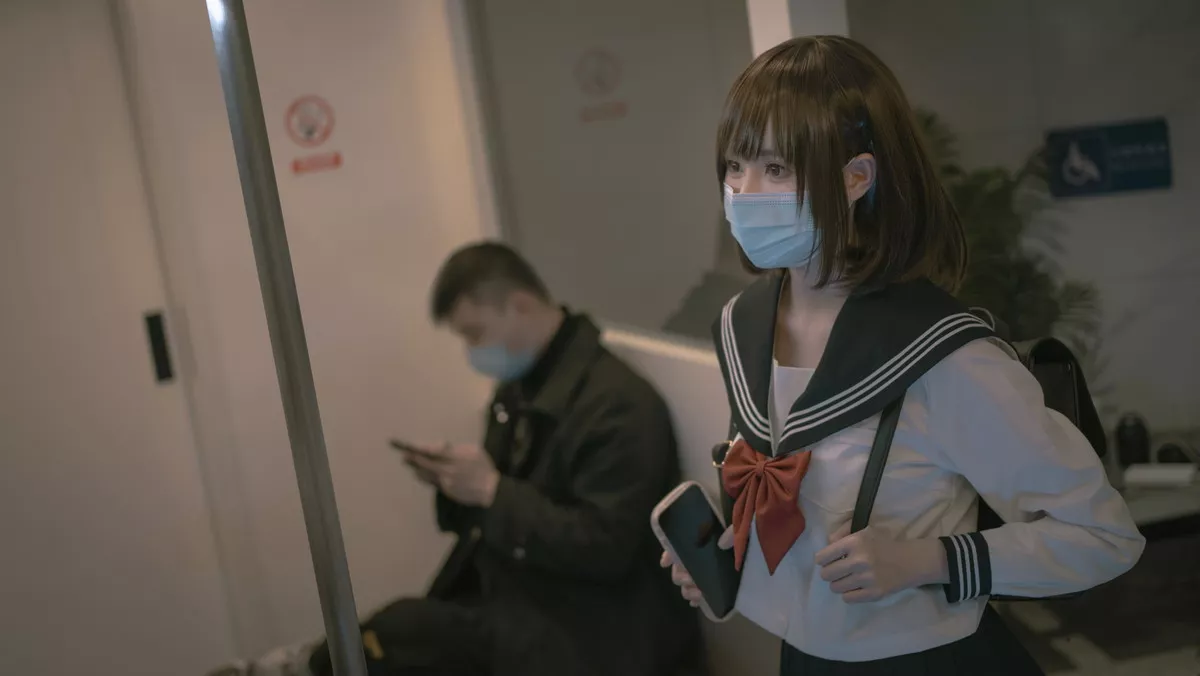 网络美女西园寺南歌电车物语主题电车性侵主题半脱内衣撩人姿势惹火诱惑写真145P
