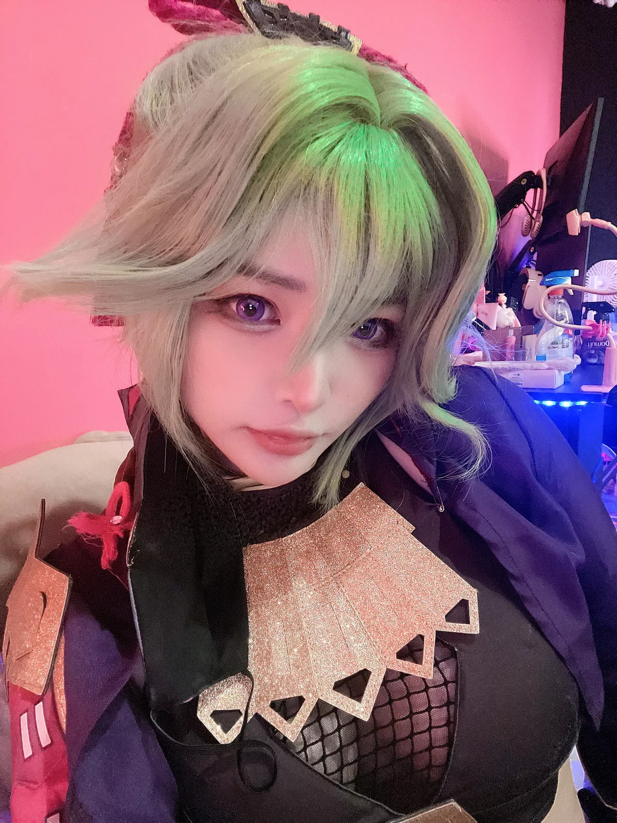 越南萌妹纸MiMiChan-Kuki Shinobu主题性感薄纱服饰半脱秀完美身材诱惑写真39P