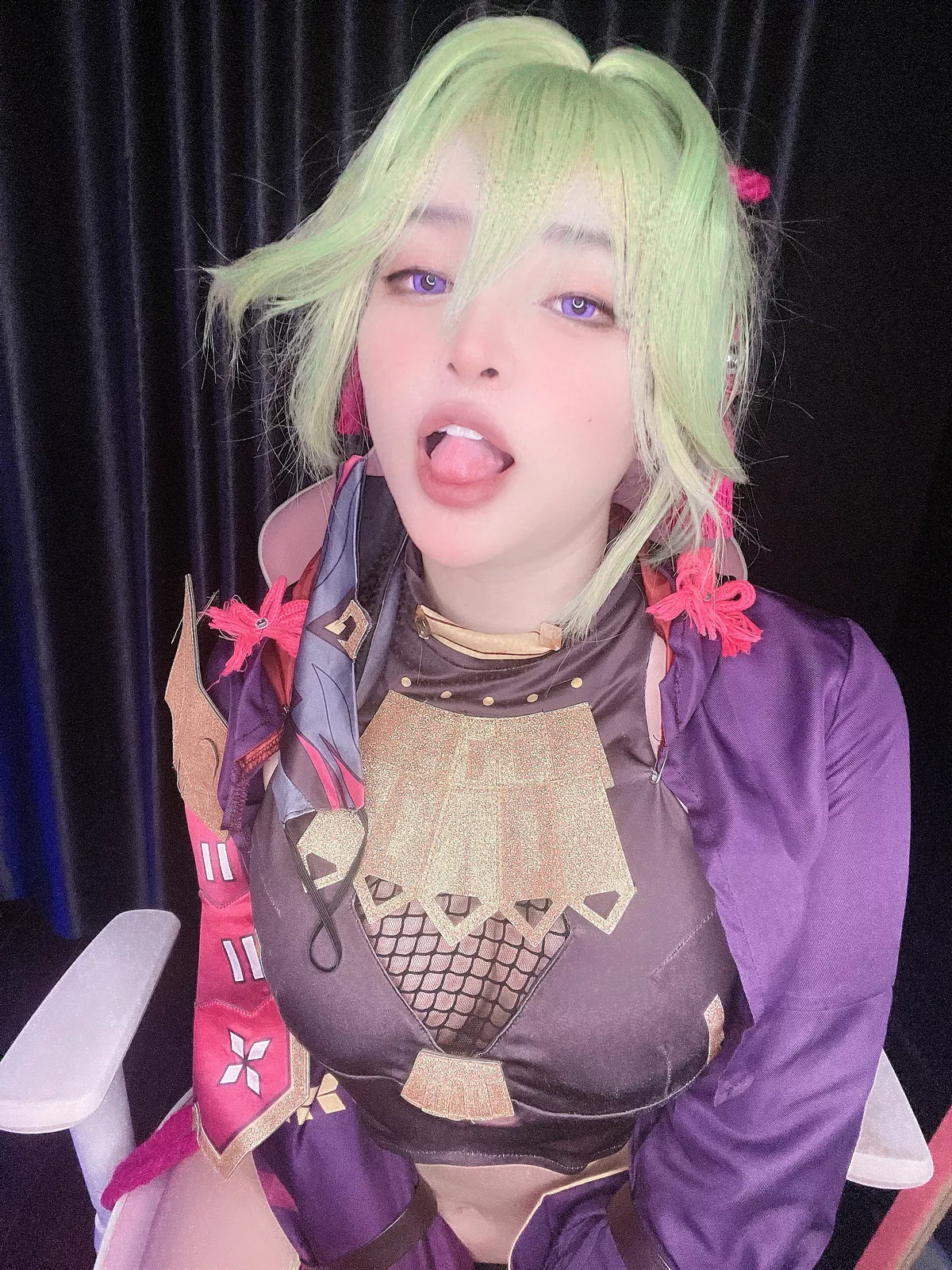 越南萌妹纸MiMiChan-Kuki Shinobu主题性感薄纱服饰半脱秀完美身材诱惑写真39P