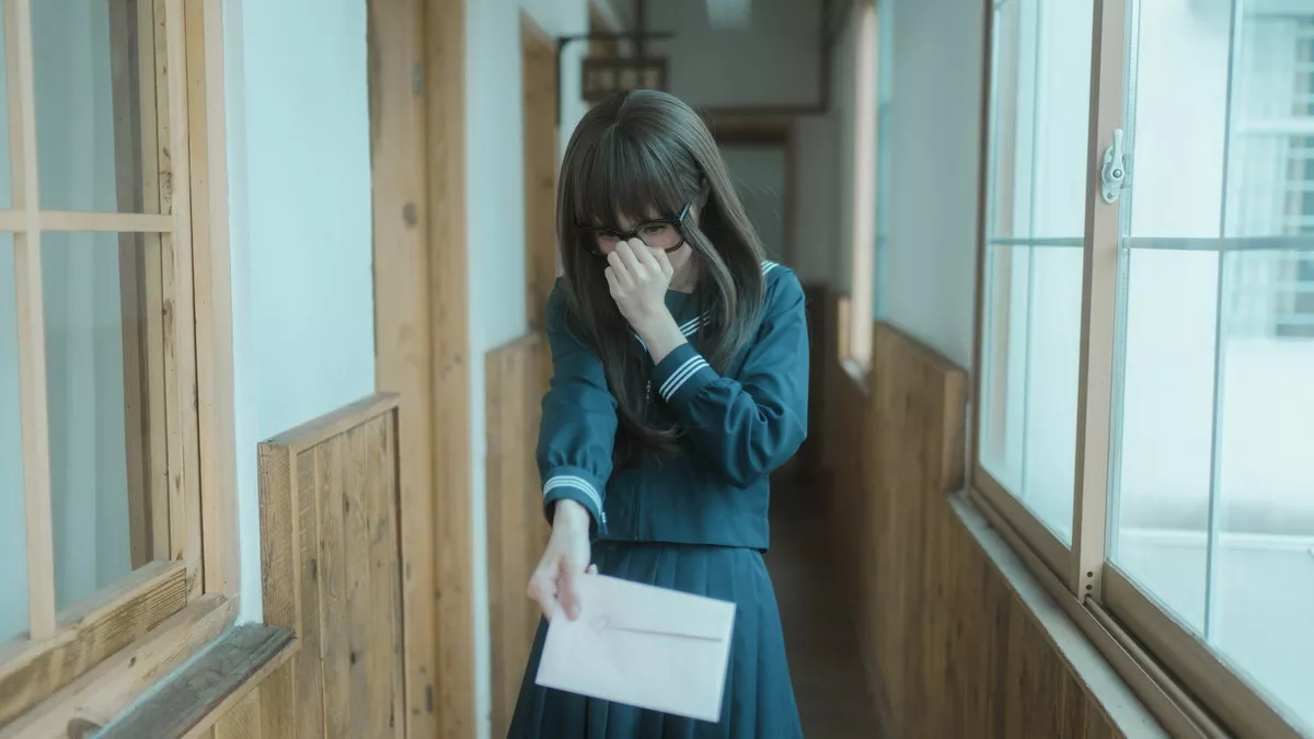 网络美女西园寺南歌与班长的游戏主题教室里性感制服露黑色蕾丝内衣诱惑写真137P