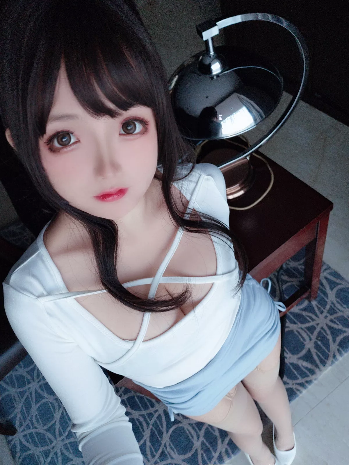 Cosplay美女日奈娇包臀裙秘书主题私房半脱制服露性感内衣秀童颜巨乳诱惑写真105P