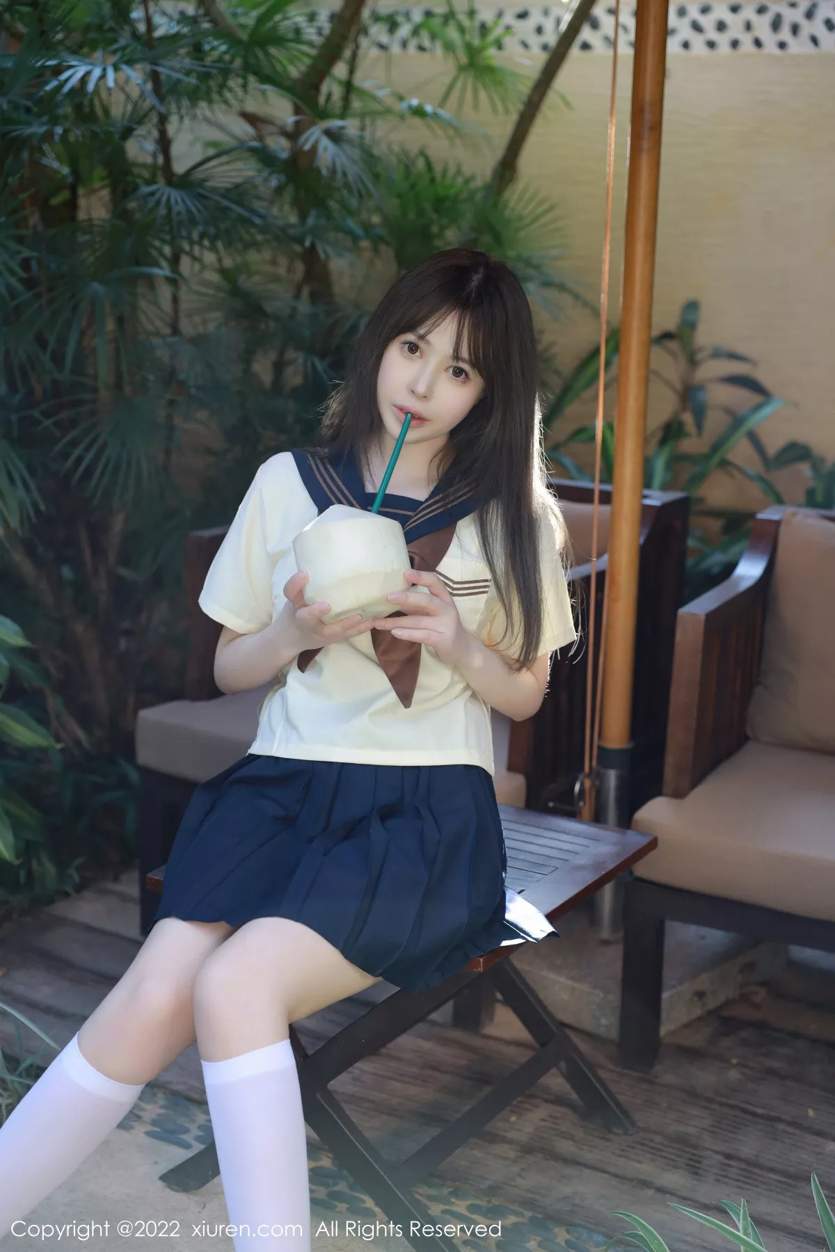 XiuRen第6021期_女神Evelyn艾莉南京旅拍户外性感白色水手服秀完美身材诱惑写真66P