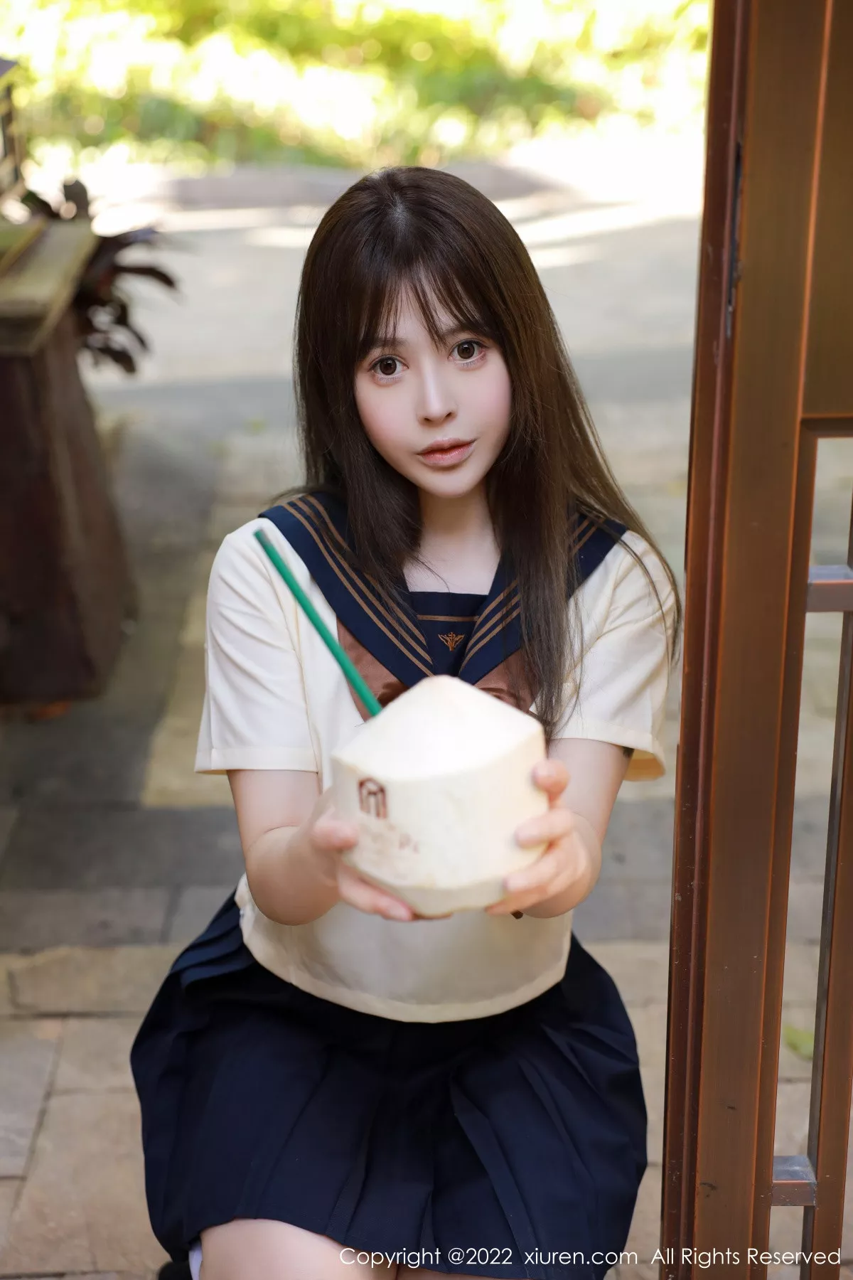 XiuRen第6021期_女神Evelyn艾莉南京旅拍户外性感白色水手服秀完美身材诱惑写真66P