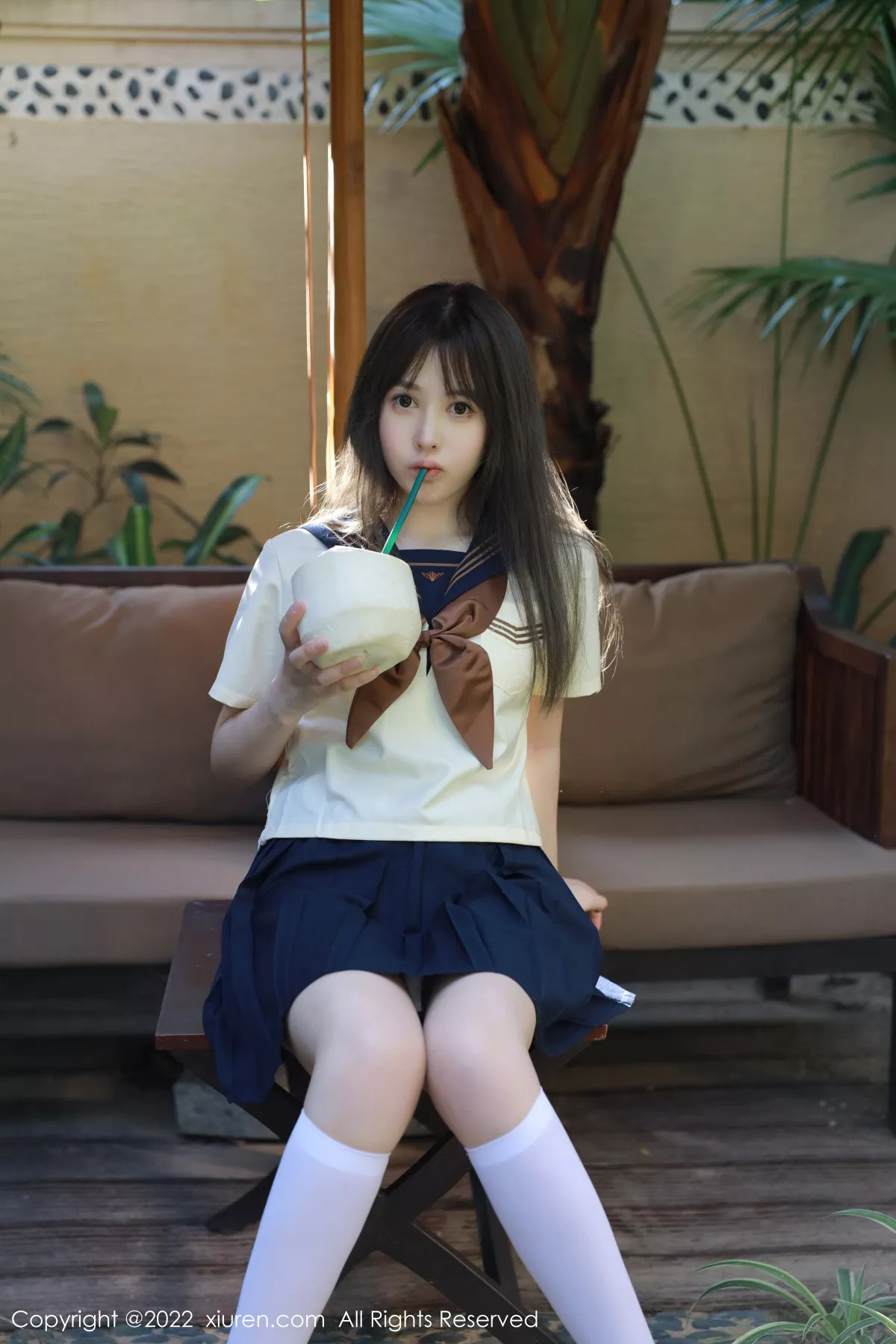 XiuRen第6021期_女神Evelyn艾莉南京旅拍户外性感白色水手服秀完美身材诱惑写真66P