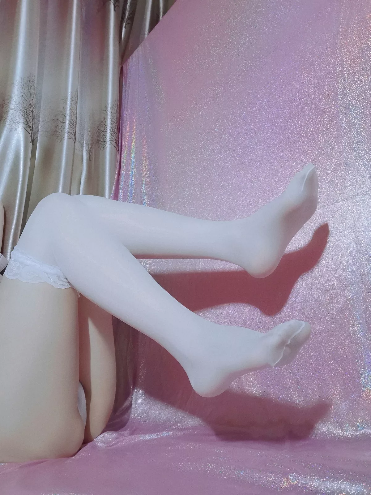 网络美女喵喵鱼粉嫩水手服主题私房脱粉色蝴蝶结露傲人豪乳遮点极致诱惑写真48P
