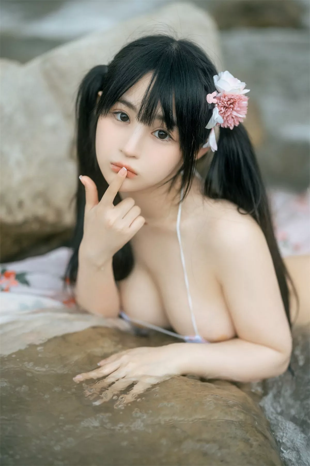 网络美女桜井宁宁和服浴衣主题户外半脱露性感三点式内衣秀豪乳翘臀诱惑写真76P