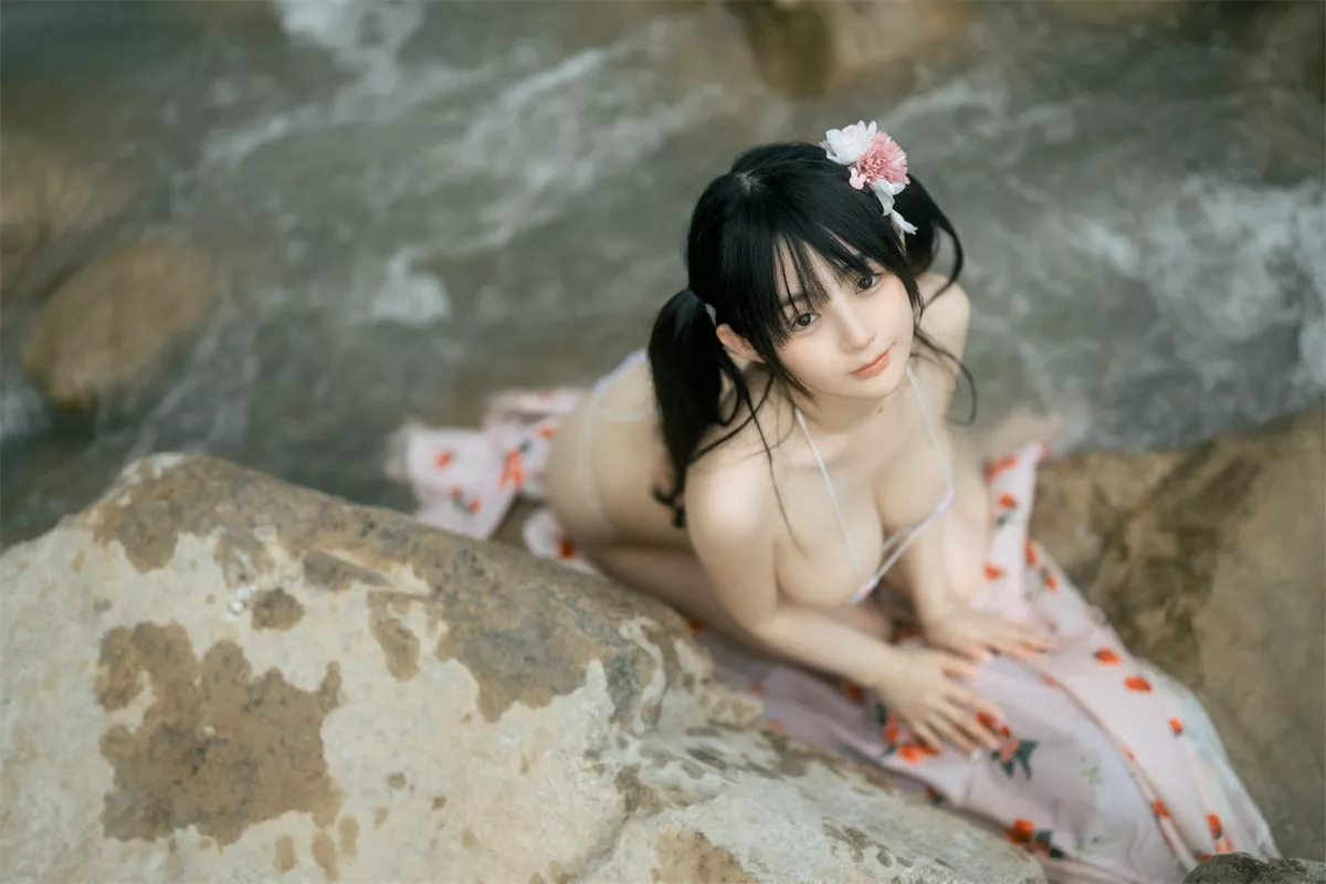 网络美女桜井宁宁和服浴衣主题户外半脱露性感三点式内衣秀豪乳翘臀诱惑写真76P